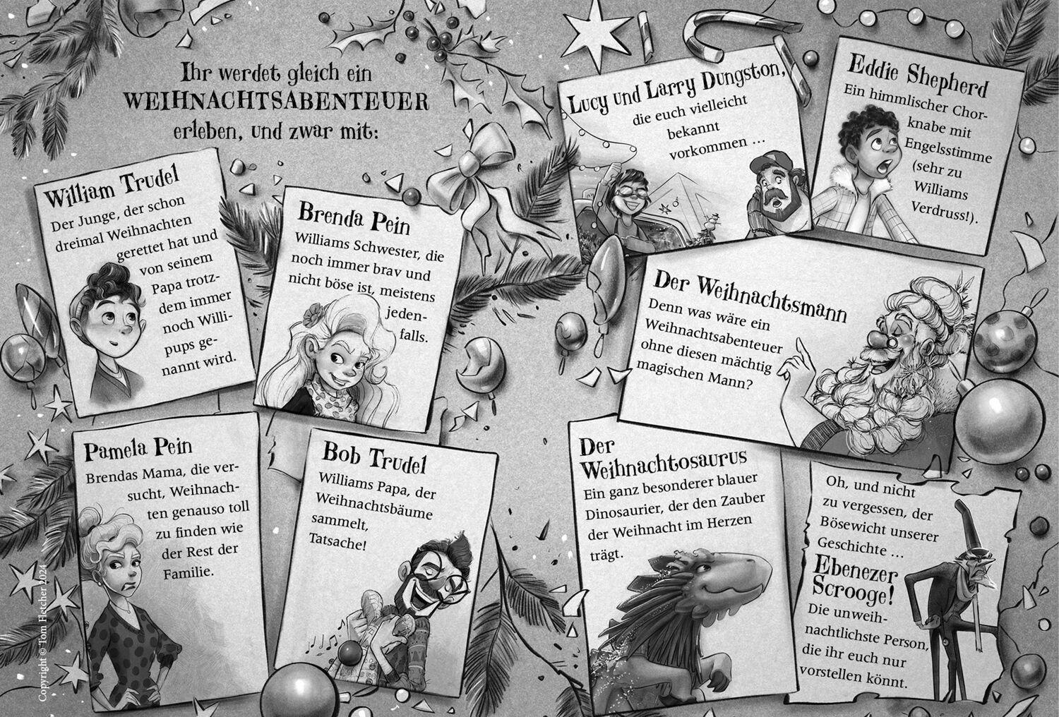 Beispielinhalt (Bild) Der Weihnachtosaurus und der unglaubliche Weihnachtszauber