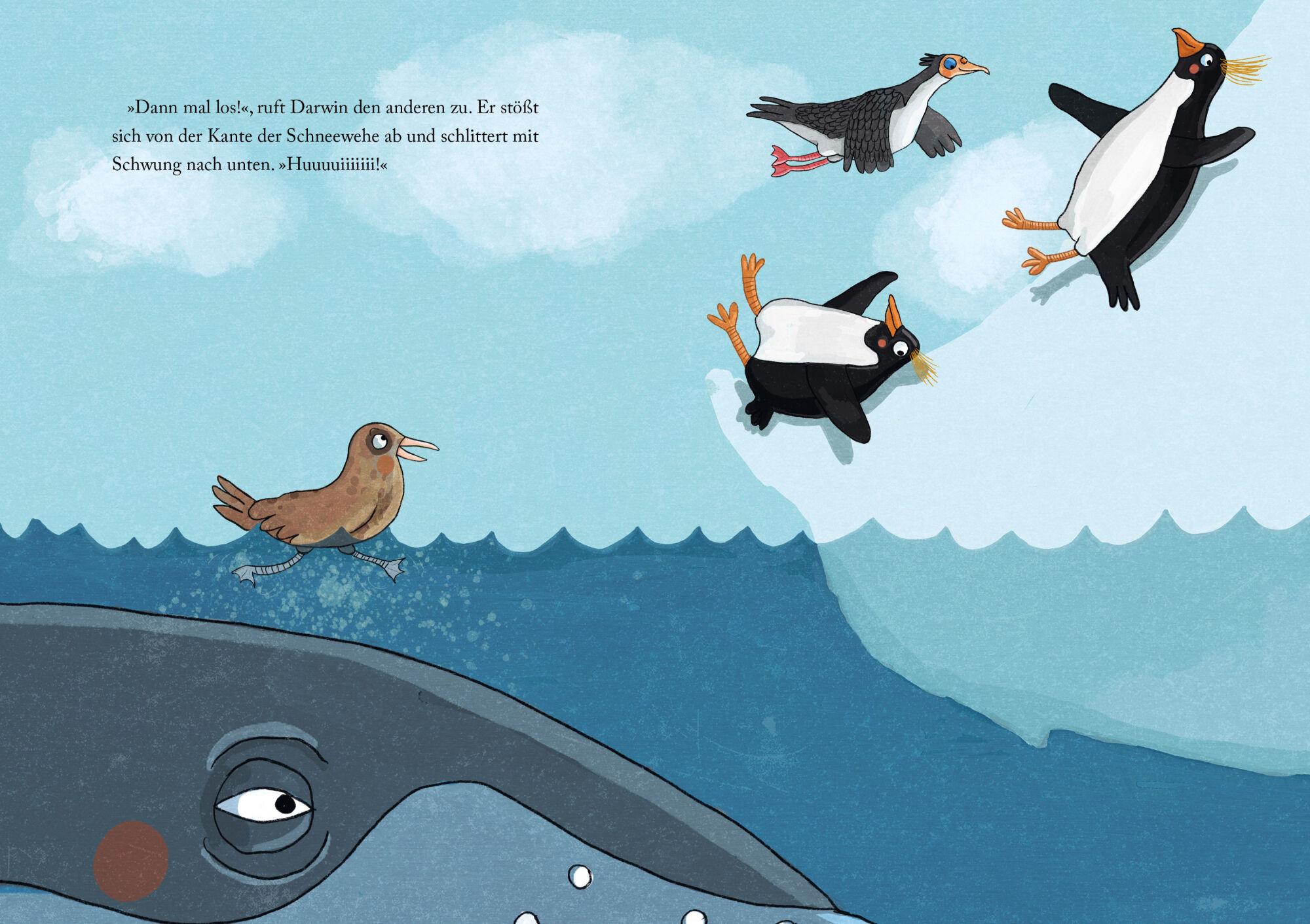 Beispielinhalt (Bild) Wilde Woche - Mittwochs surft der Pinguin
