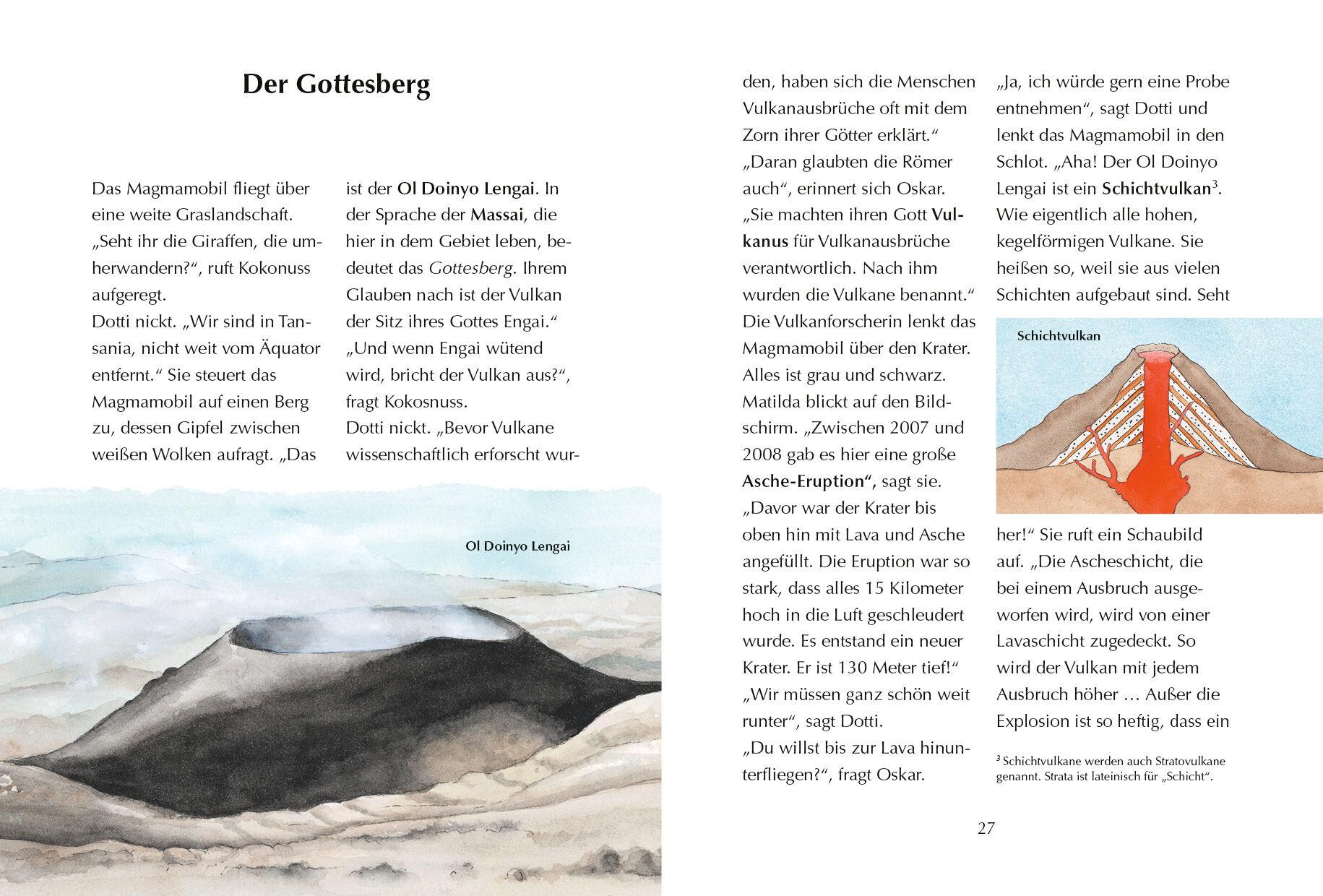 Beispielinhalt (Bild) Alles klar! Der kleine Drache Kokosnuss erforscht die Vulkane