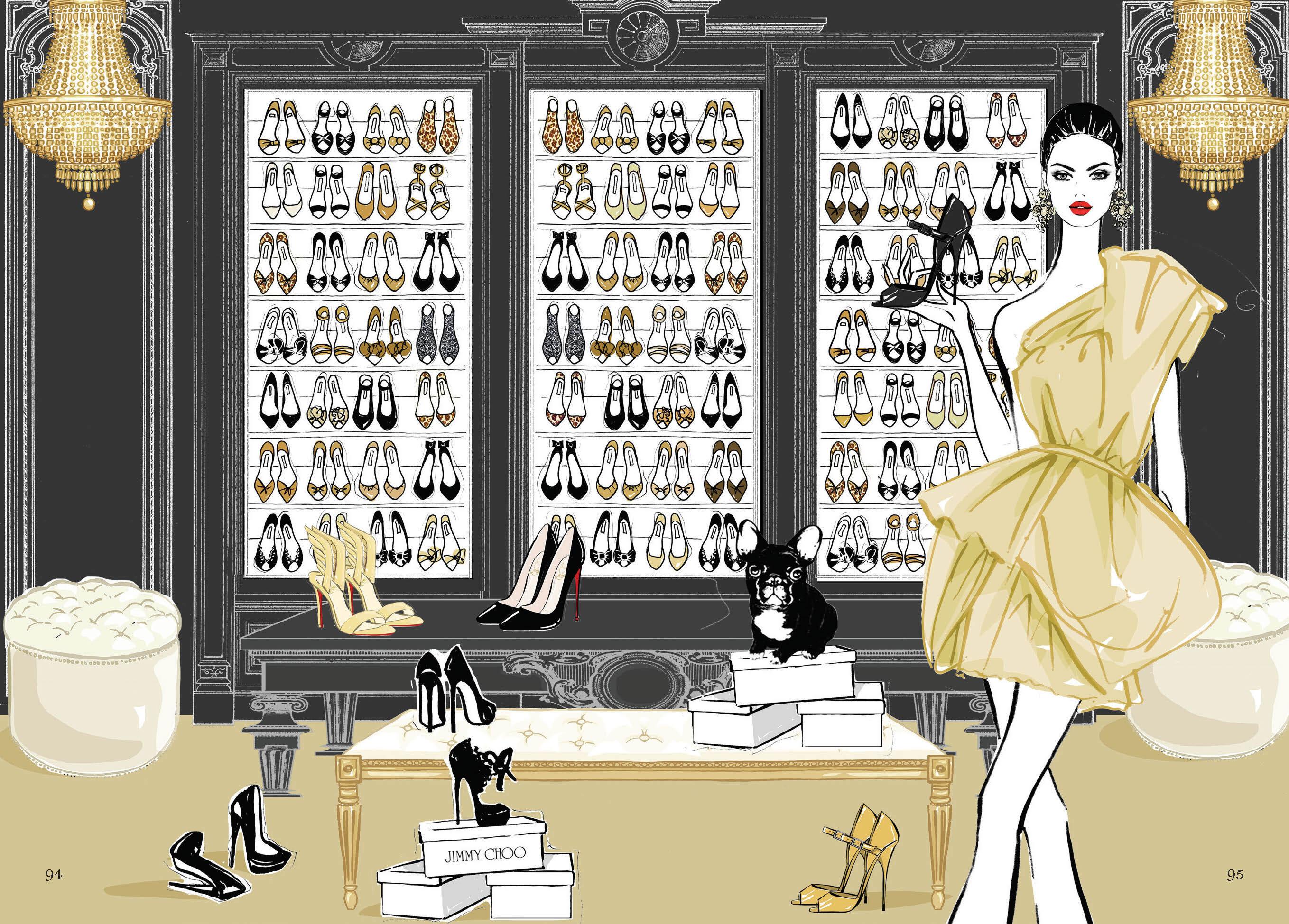 Beispielinhalt (Bild) Der Schuh - Eine illustrierte Hommage an einen Modeklassiker