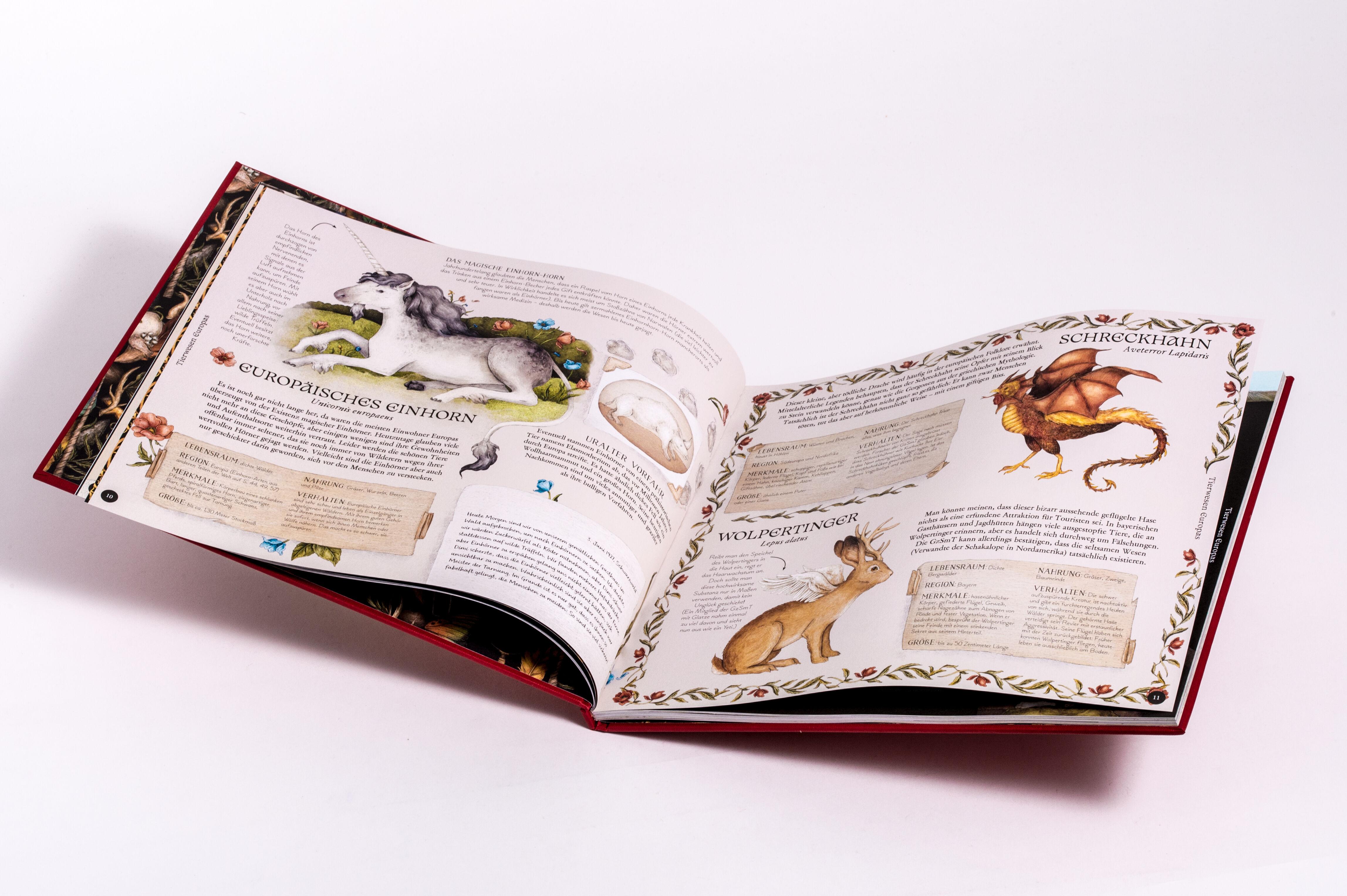 Beispielinhalt (Bild) Das große Handbuch der magischen Tiere