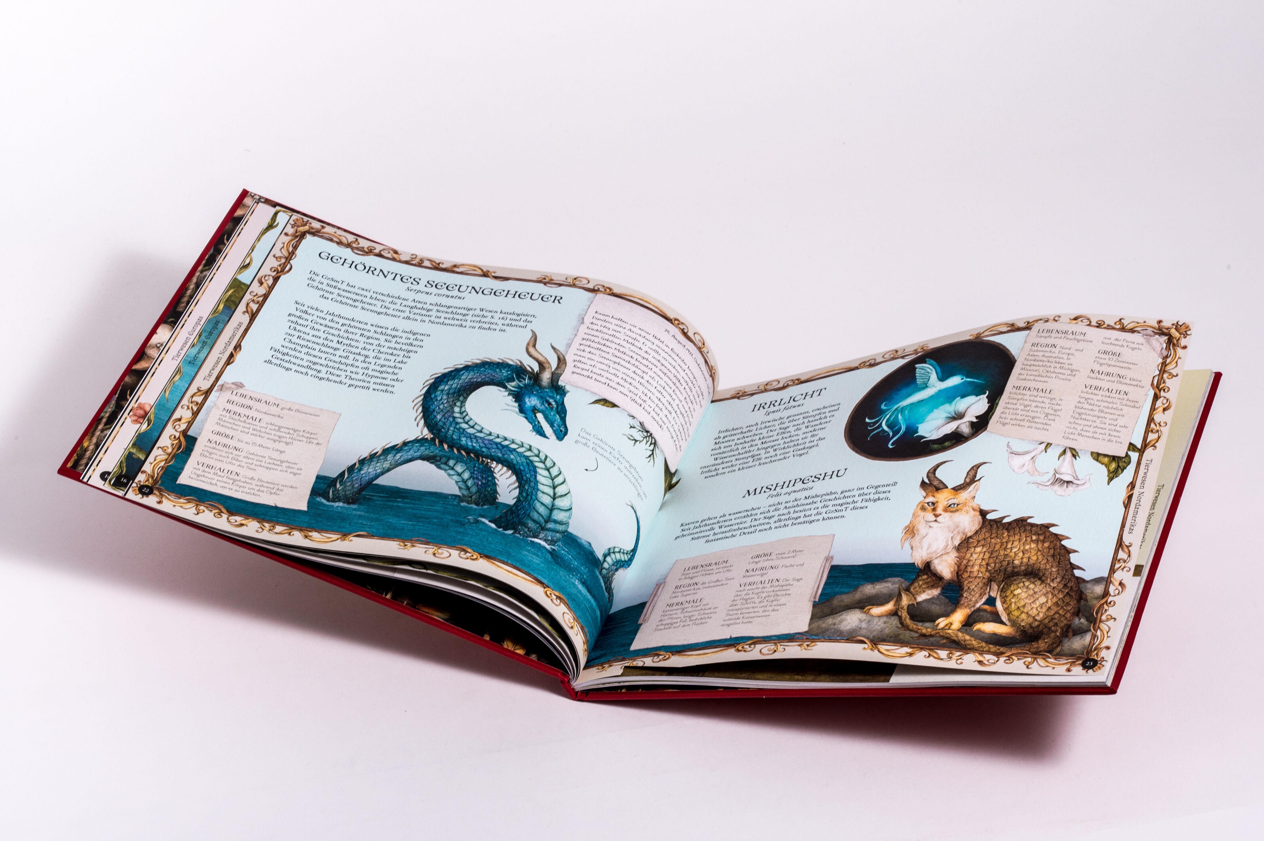 Beispielinhalt (Bild) Das große Handbuch der magischen Tiere