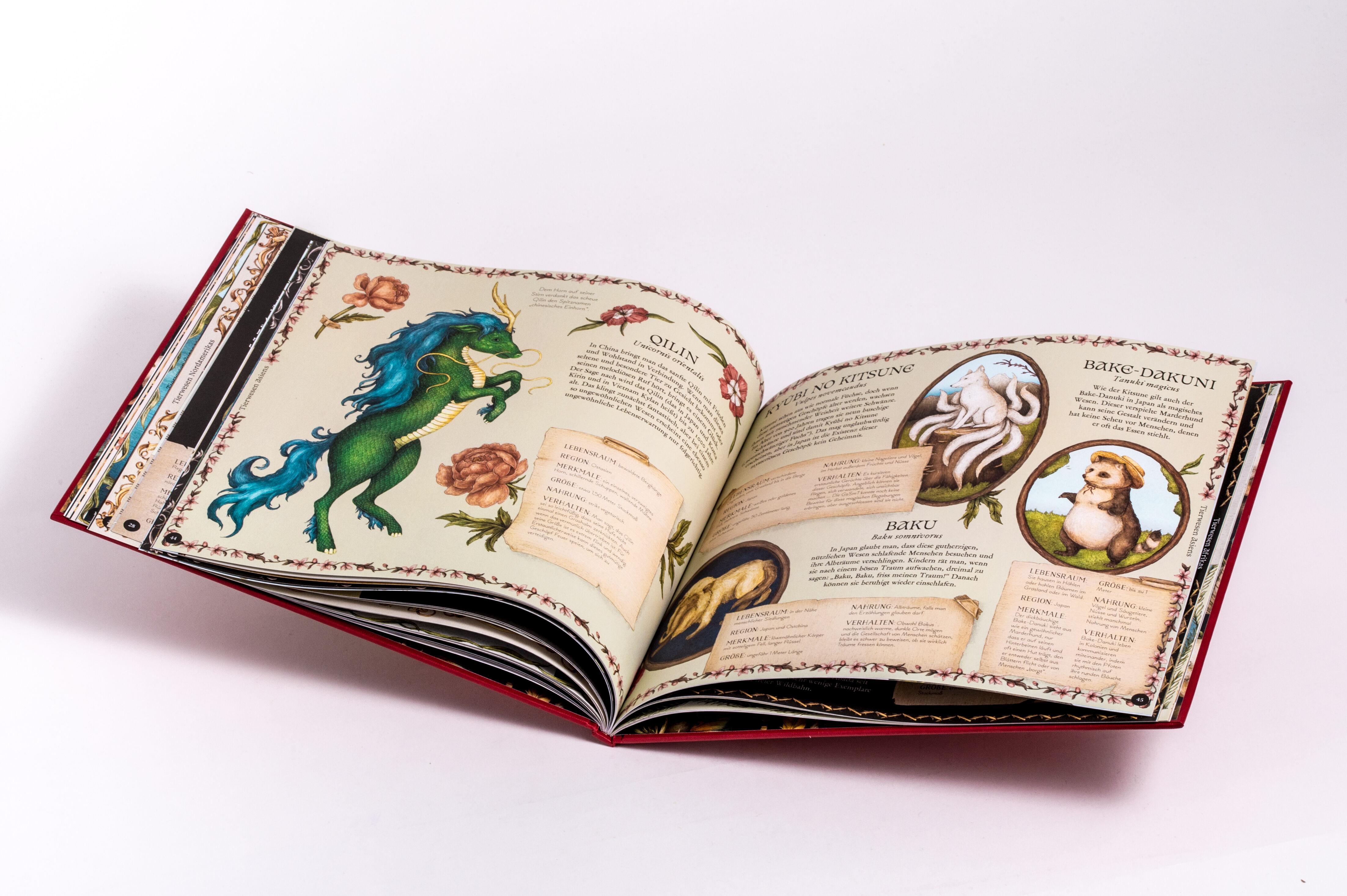 Beispielinhalt (Bild) Das große Handbuch der magischen Tiere