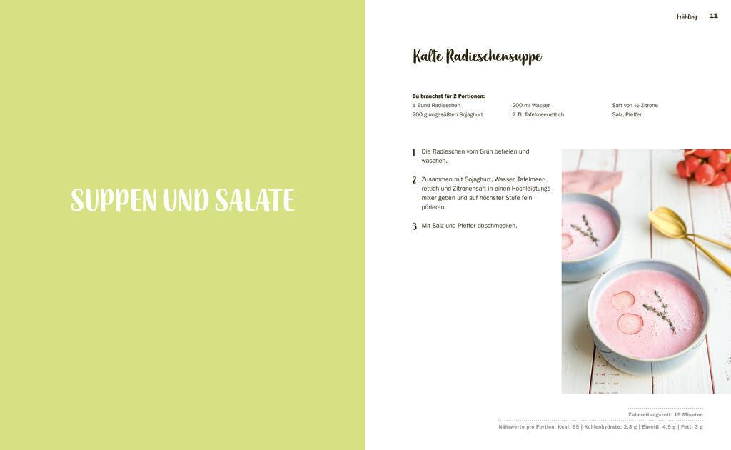 Beispielinhalt (Bild) Ganz entspannt vegan - Das Jahreszeitenkochbuch