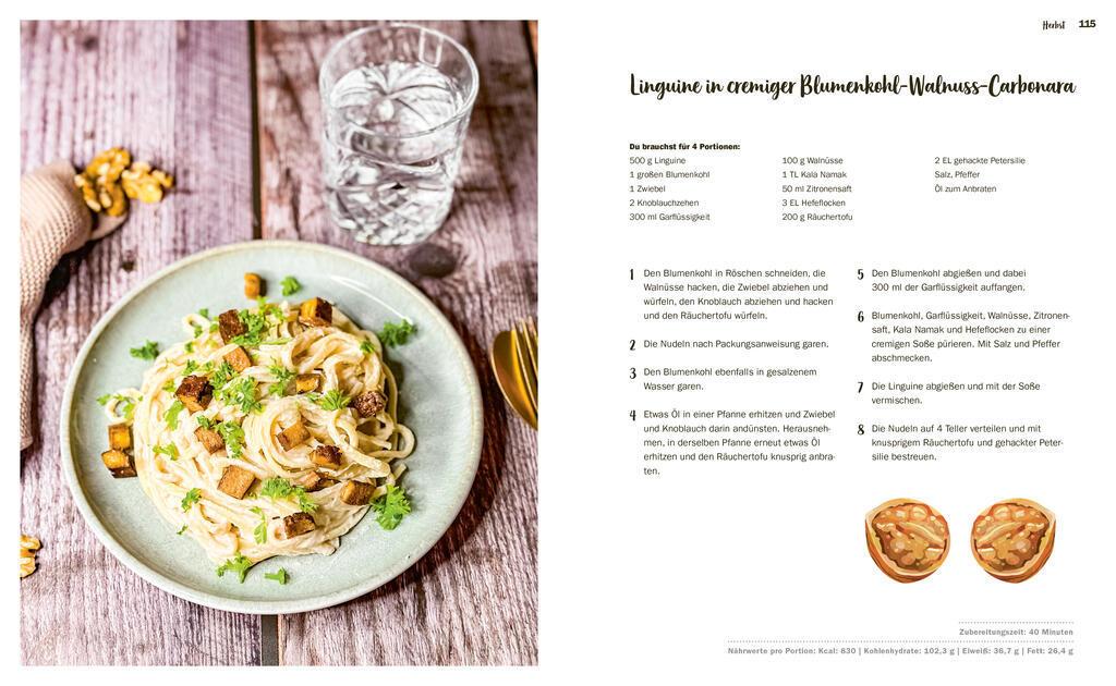 Beispielinhalt (Bild) Ganz entspannt vegan - Das Jahreszeitenkochbuch