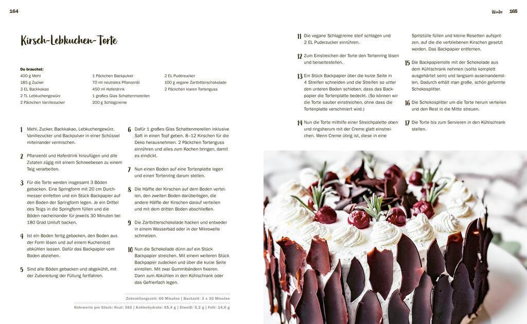 Beispielinhalt (Bild) Ganz entspannt vegan - Das Jahreszeitenkochbuch