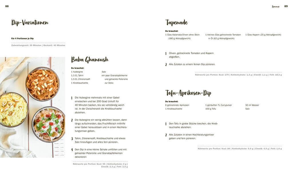Beispielinhalt (Bild) Ganz entspannt vegan - Das Jahreszeitenkochbuch