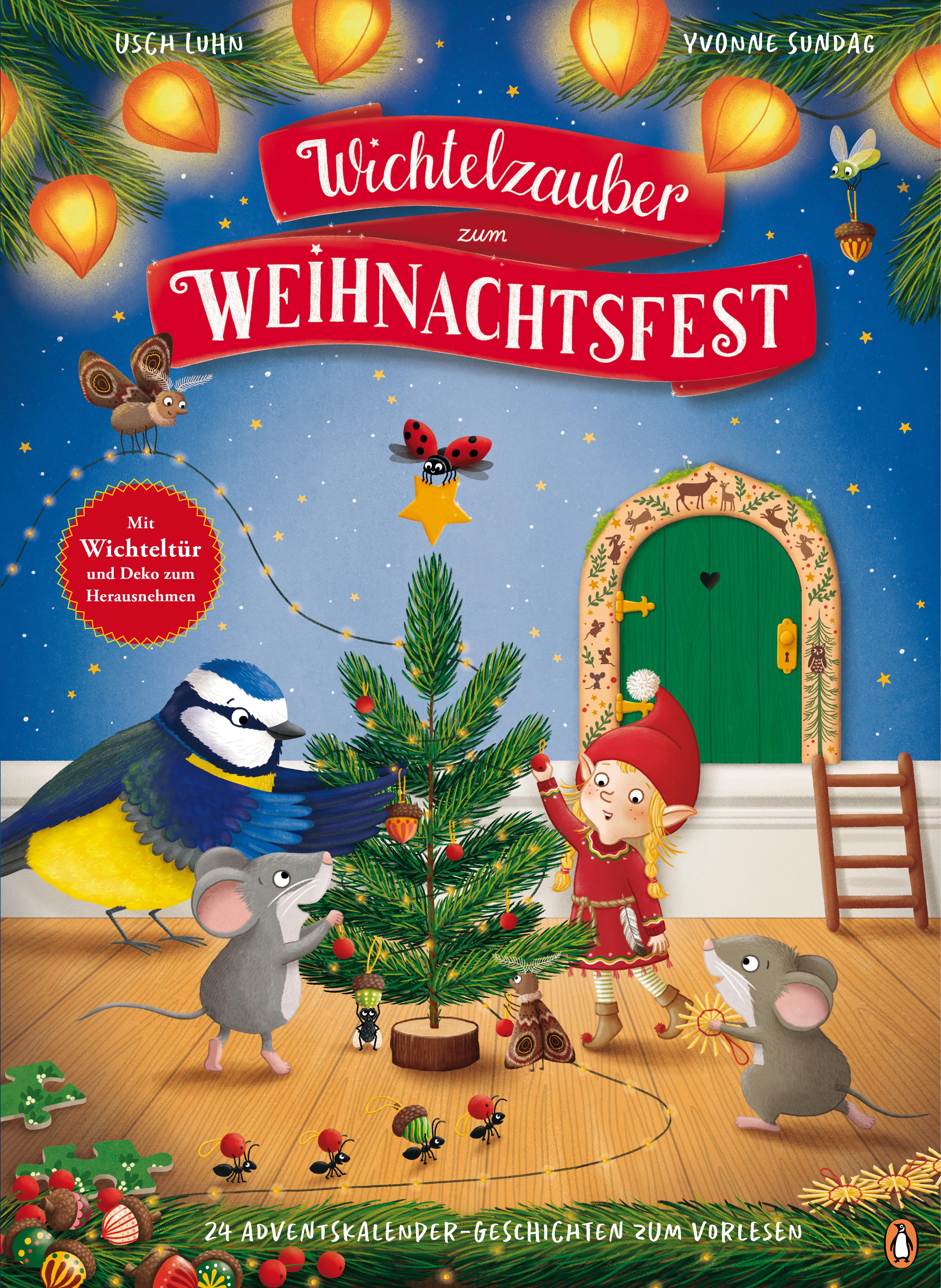 Vorderes Coverbild Wichtelzauber zum Weihnachtsfest - 24 Adventskalender-Geschichten zum Vorlesen