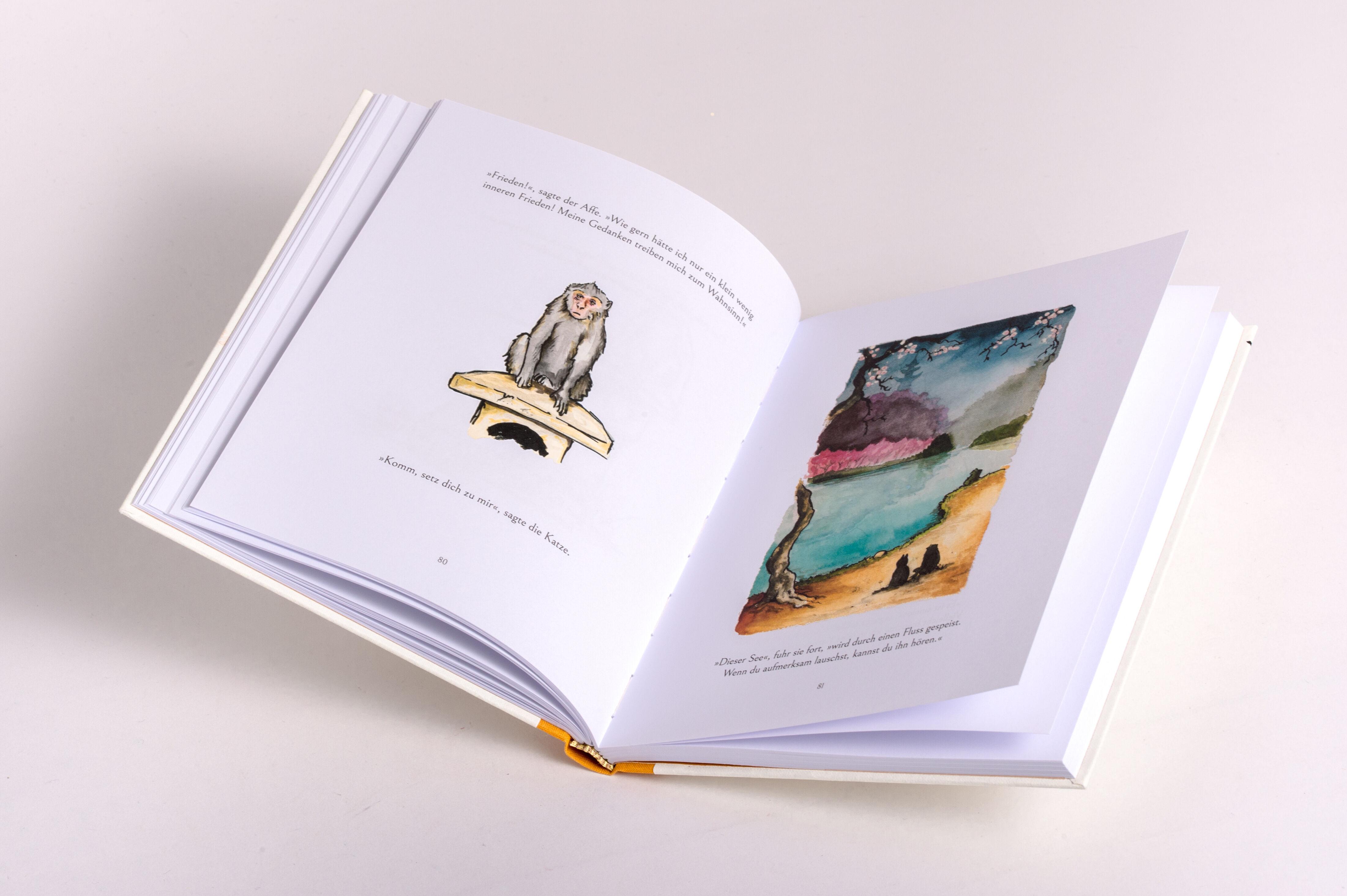 Beispielinhalt (Bild) Die Katze, die nach Weisheit sucht