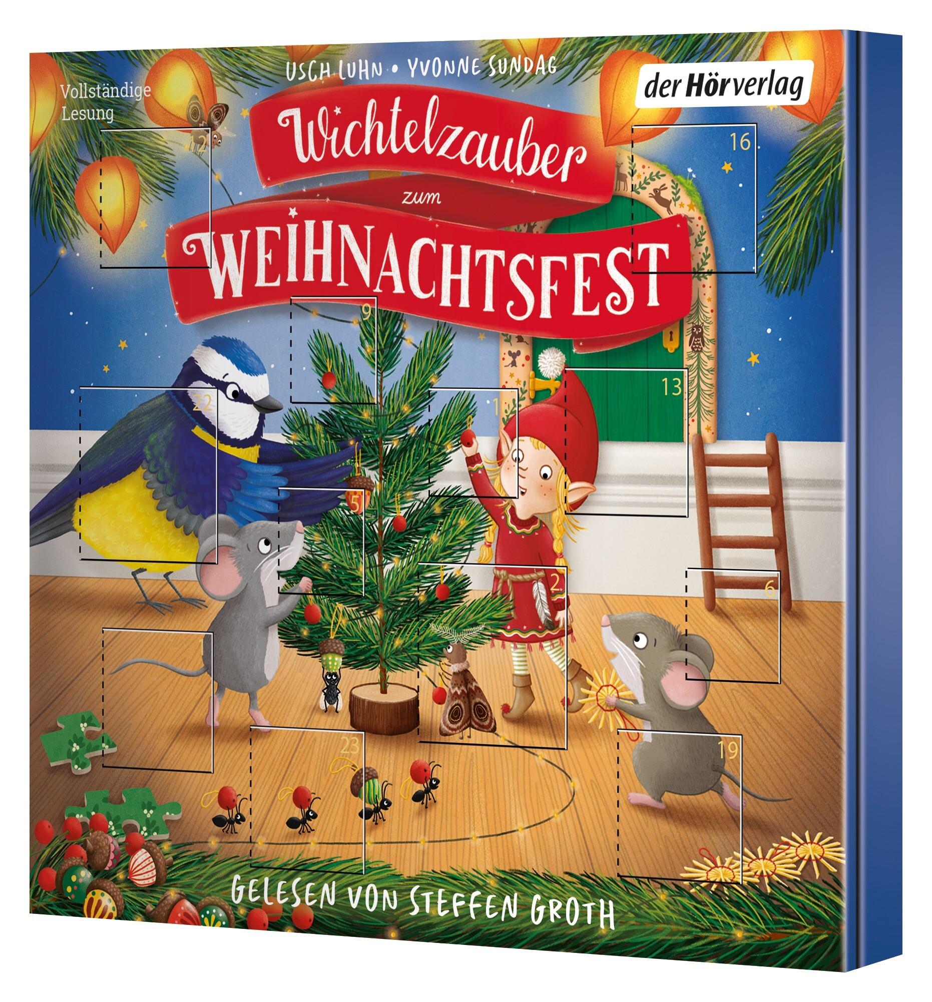 Vorderes Coverbild Wichtelzauber zum Weihnachtsfest - 24 Adventskalender-Geschichten
