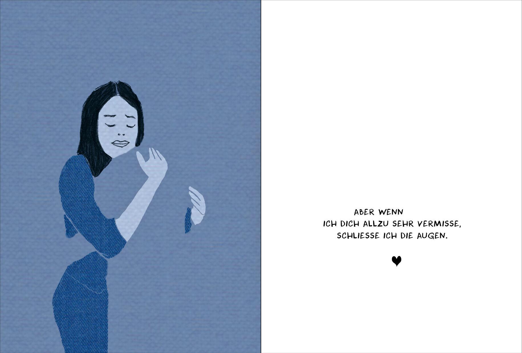 Beispielinhalt (Bild) Hallo Trauer, ich bin gleich wieder bei dir