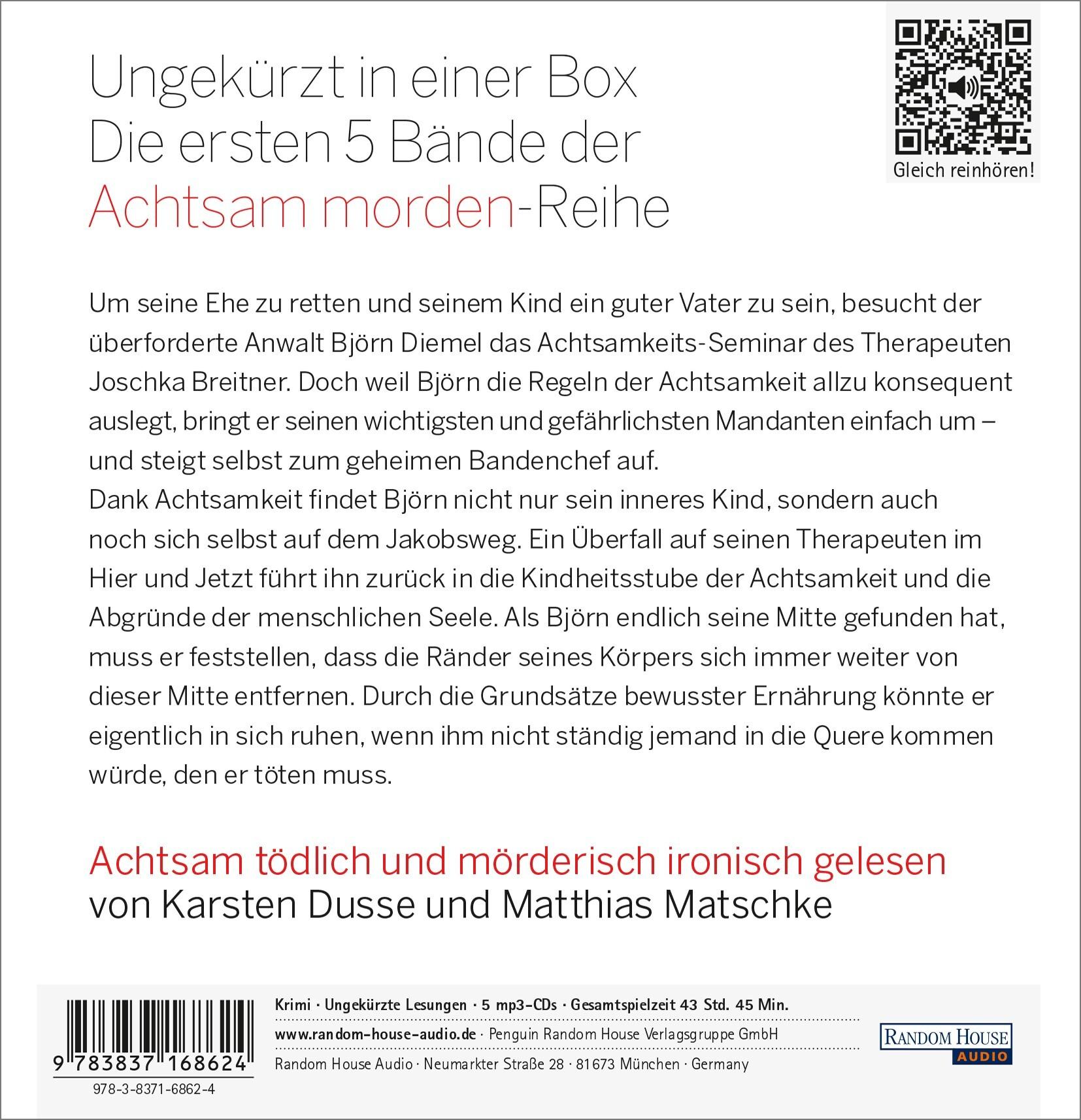 Beispielinhalt (Bild) Die große Achtsam morden Box