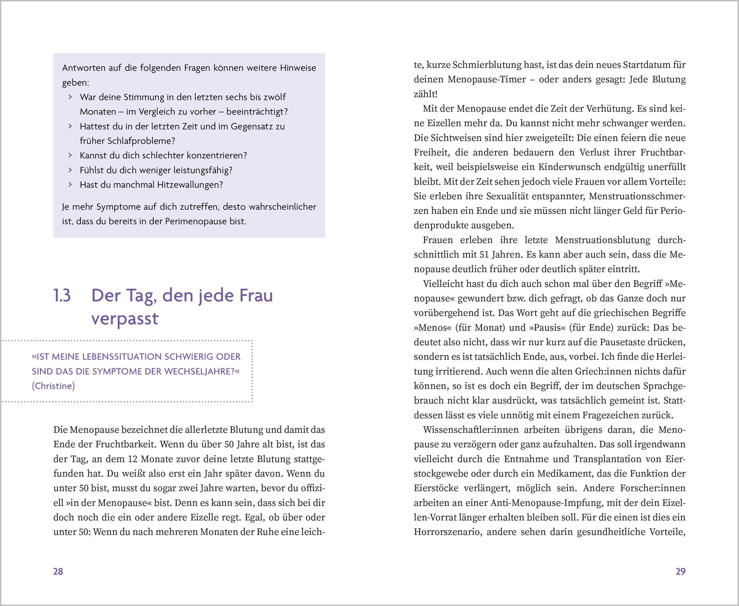 Beispielinhalt (Bild) Wechseljahre. Das Upgrade