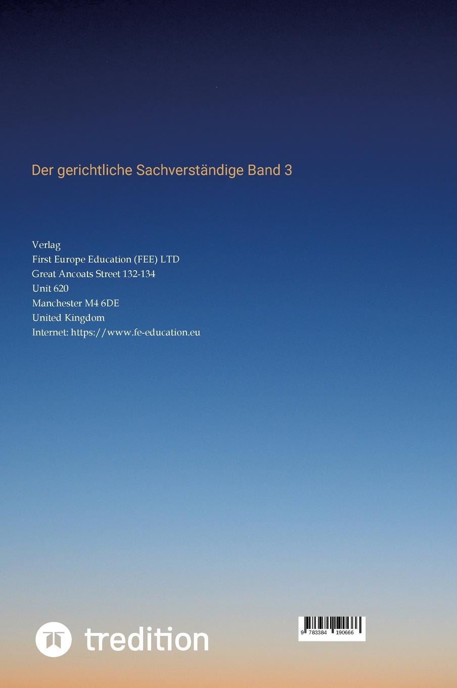 Rückseitencover SV für Immobilien & Grundstückswesen Band 3