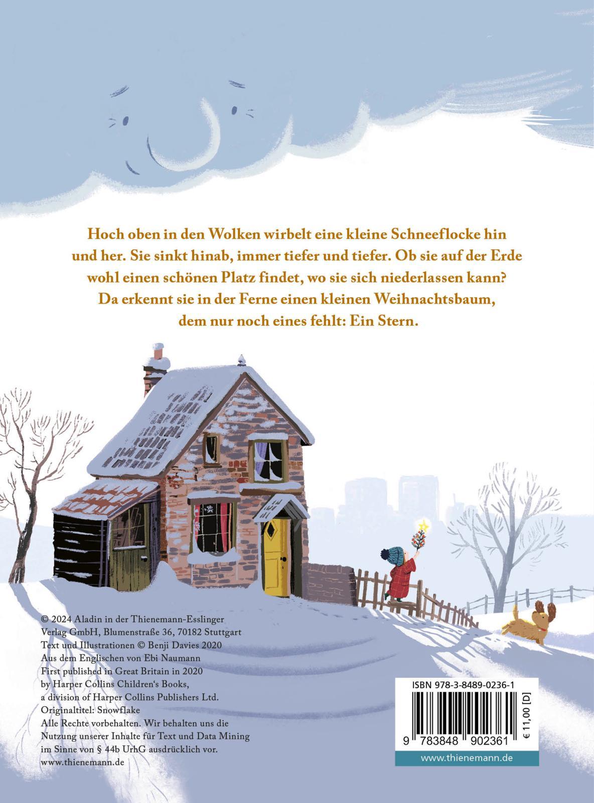 Rückseitencover Kleine Schneeflocke
