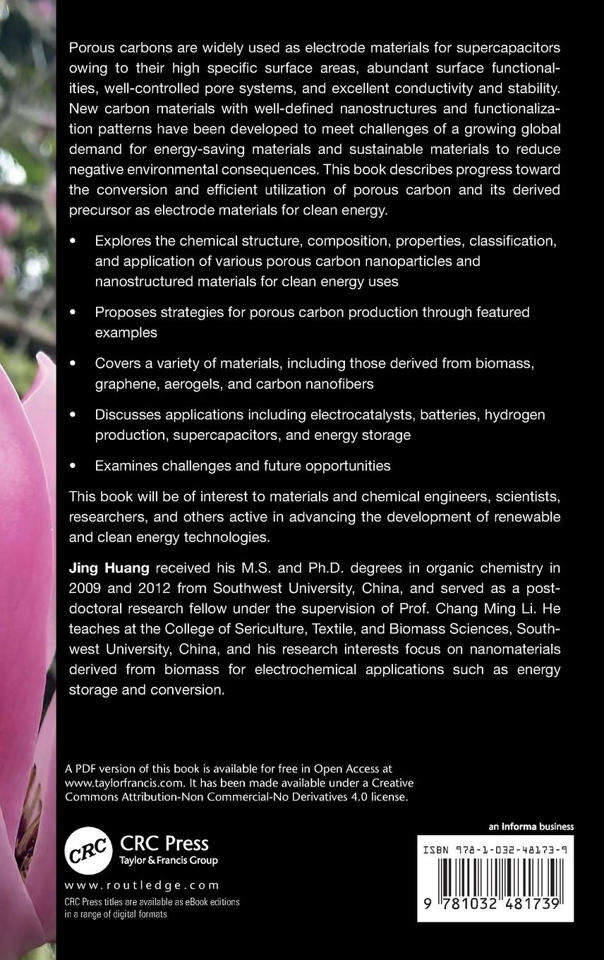 Rückseitencover Porous Carbon Materials for Clean Energy