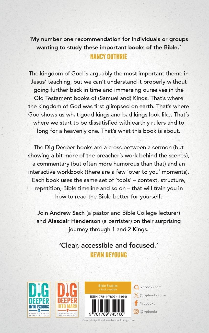 Rückseitencover Dig Deeper into 1 & 2 Kings