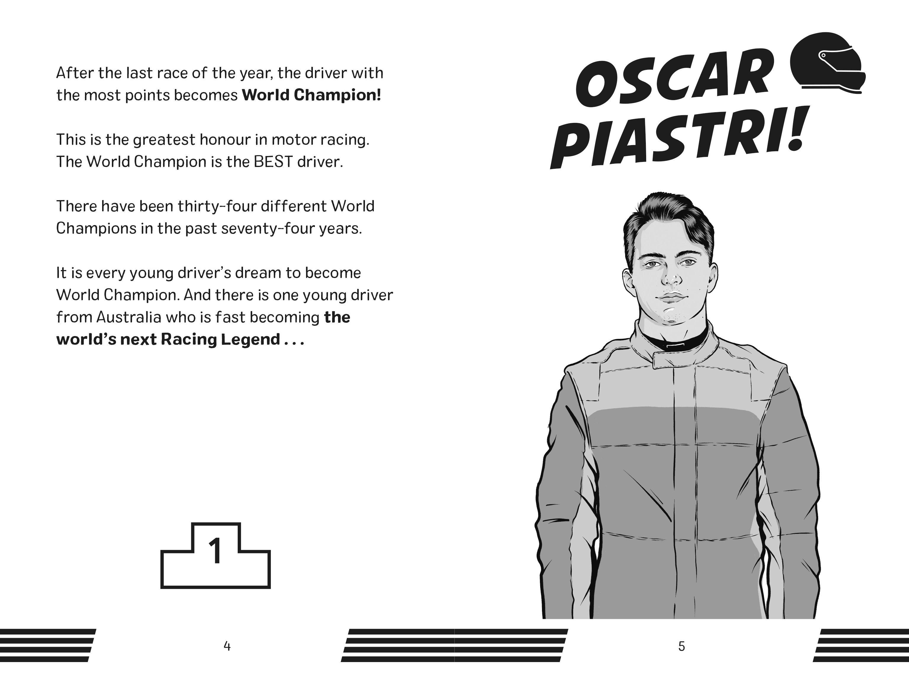 Beispielinhalt (Bild) Racing Legends: Oscar Piastri