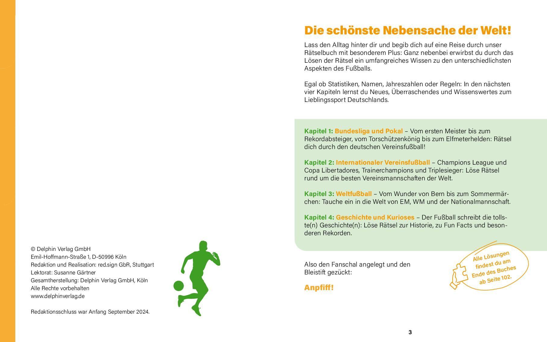 Beispielinhalt (Bild) Fußball I Wissen in Rätseln