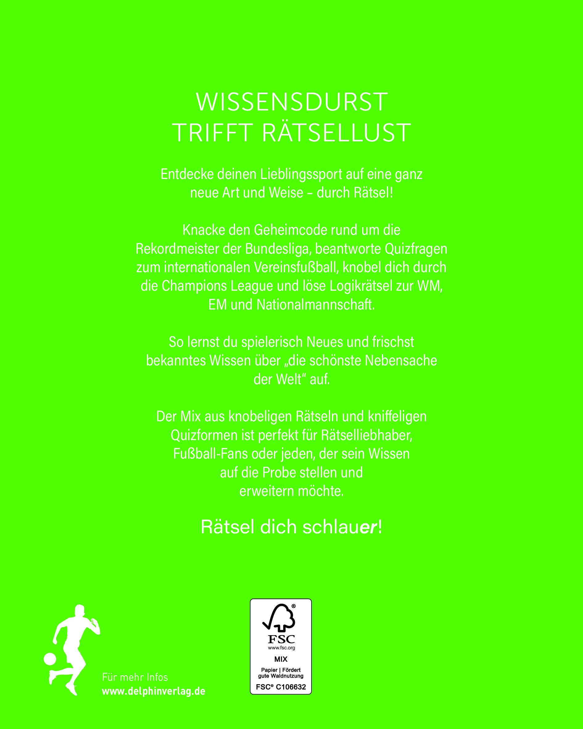Rückseitencover Fußball I Wissen in Rätseln