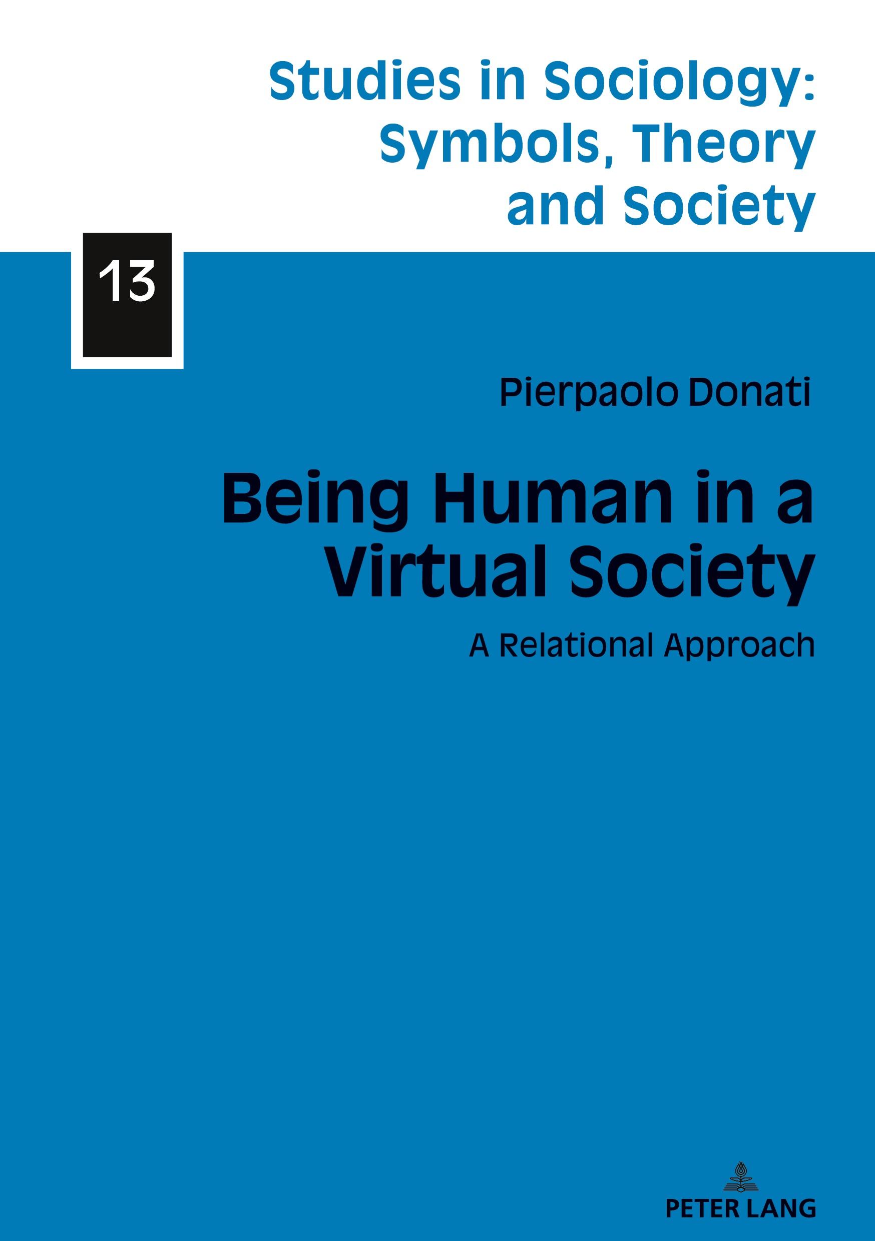 Vorderes Coverbild Being Human in a Virtual Society