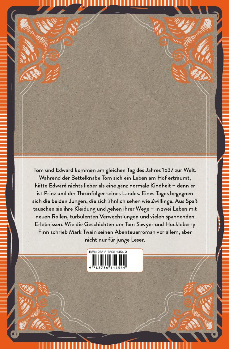 Beispielinhalt (Bild) Prinz und Bettelknabe. Vollständige, ungekürzte Ausgabe