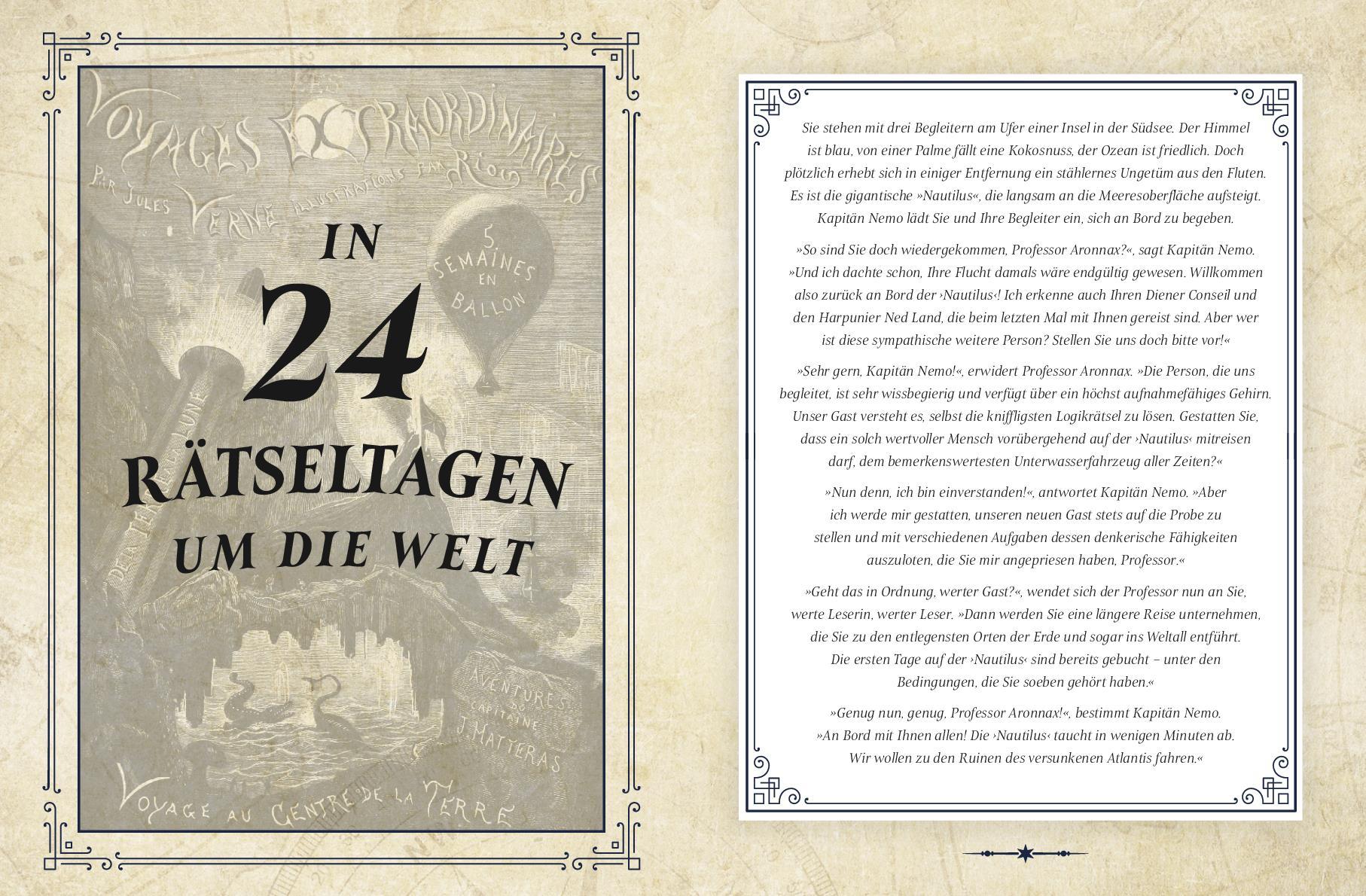 Beispielinhalt (Bild) Jules Verne Adventskalender der Logikrätsel