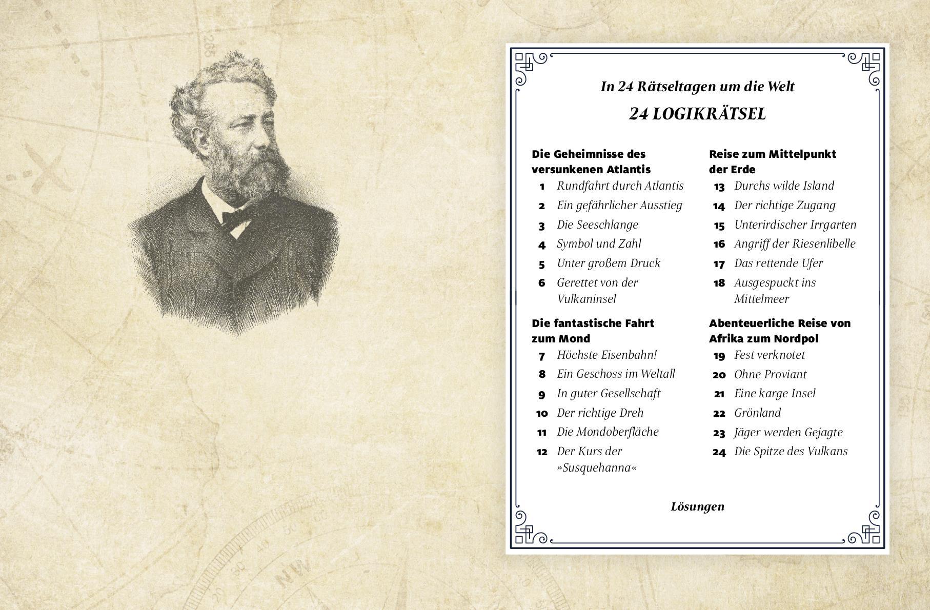 Beispielinhalt (Bild) Jules Verne Adventskalender der Logikrätsel