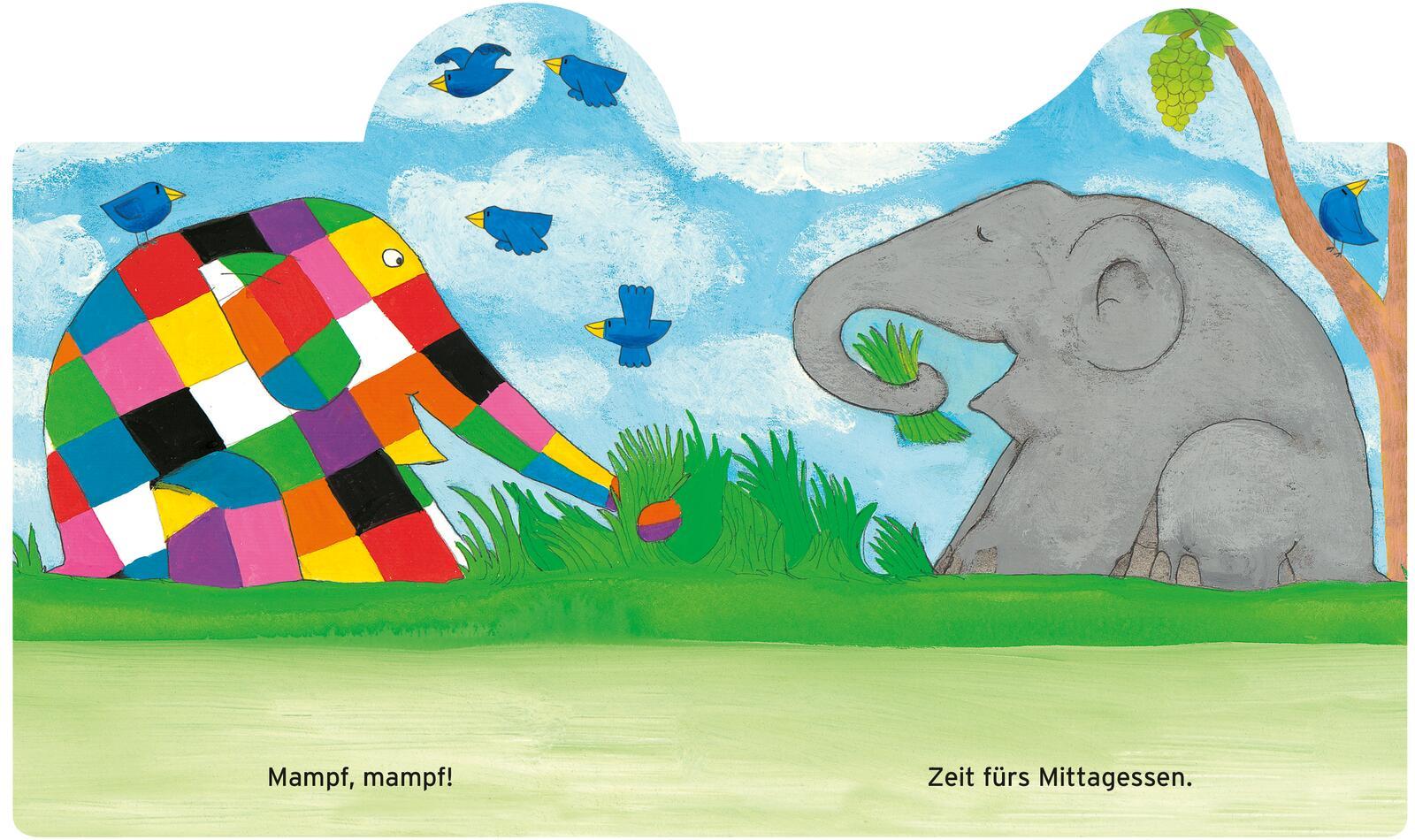 Beispielinhalt (Bild) Elmar: Elmars Tag