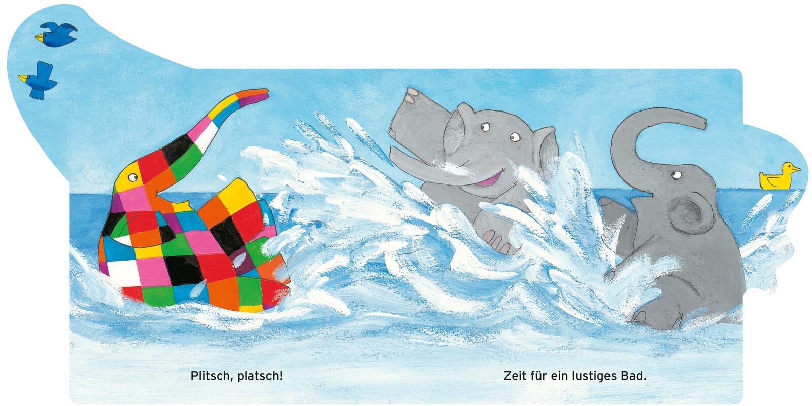 Beispielinhalt (Bild) Elmar: Elmars Tag