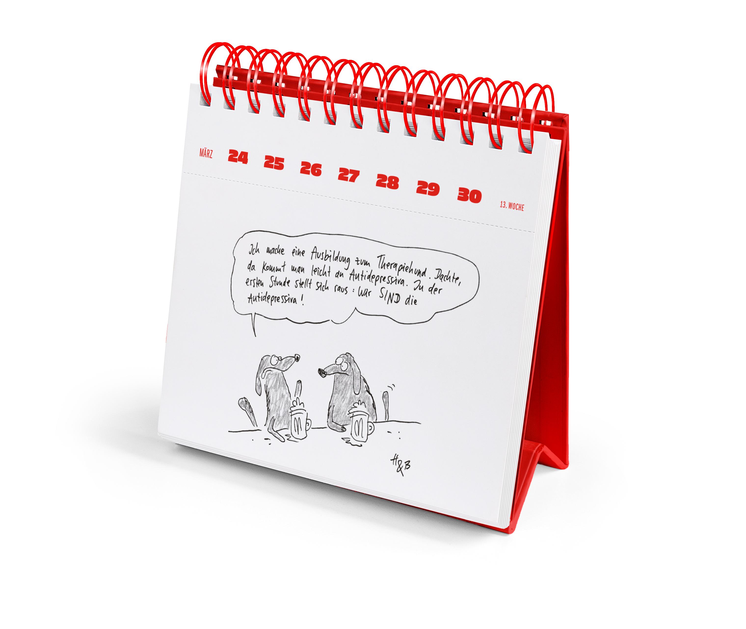 Beispielinhalt (Bild) Hauck & Bauer Postkartenkalender 2025