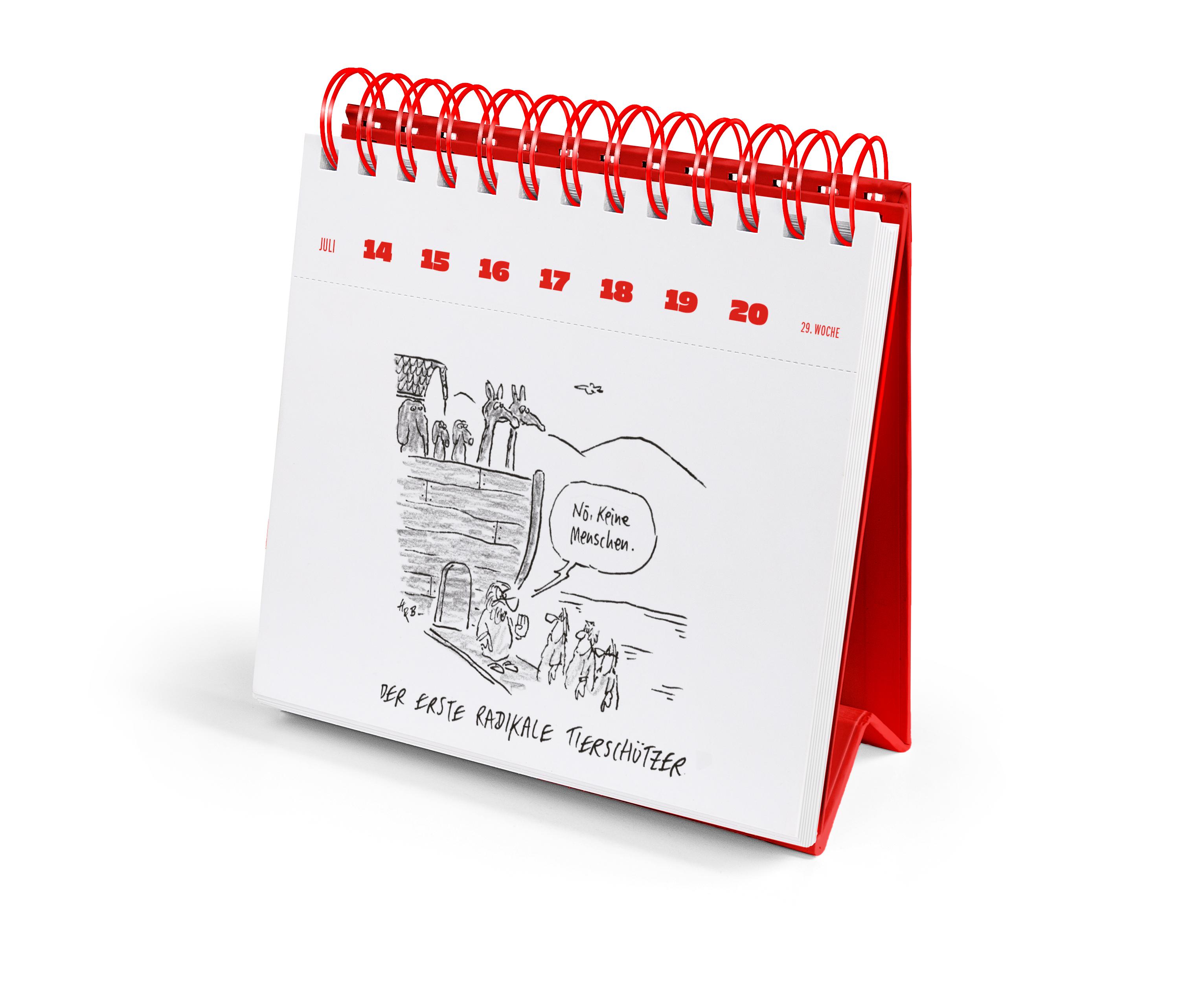 Beispielinhalt (Bild) Hauck & Bauer Postkartenkalender 2025