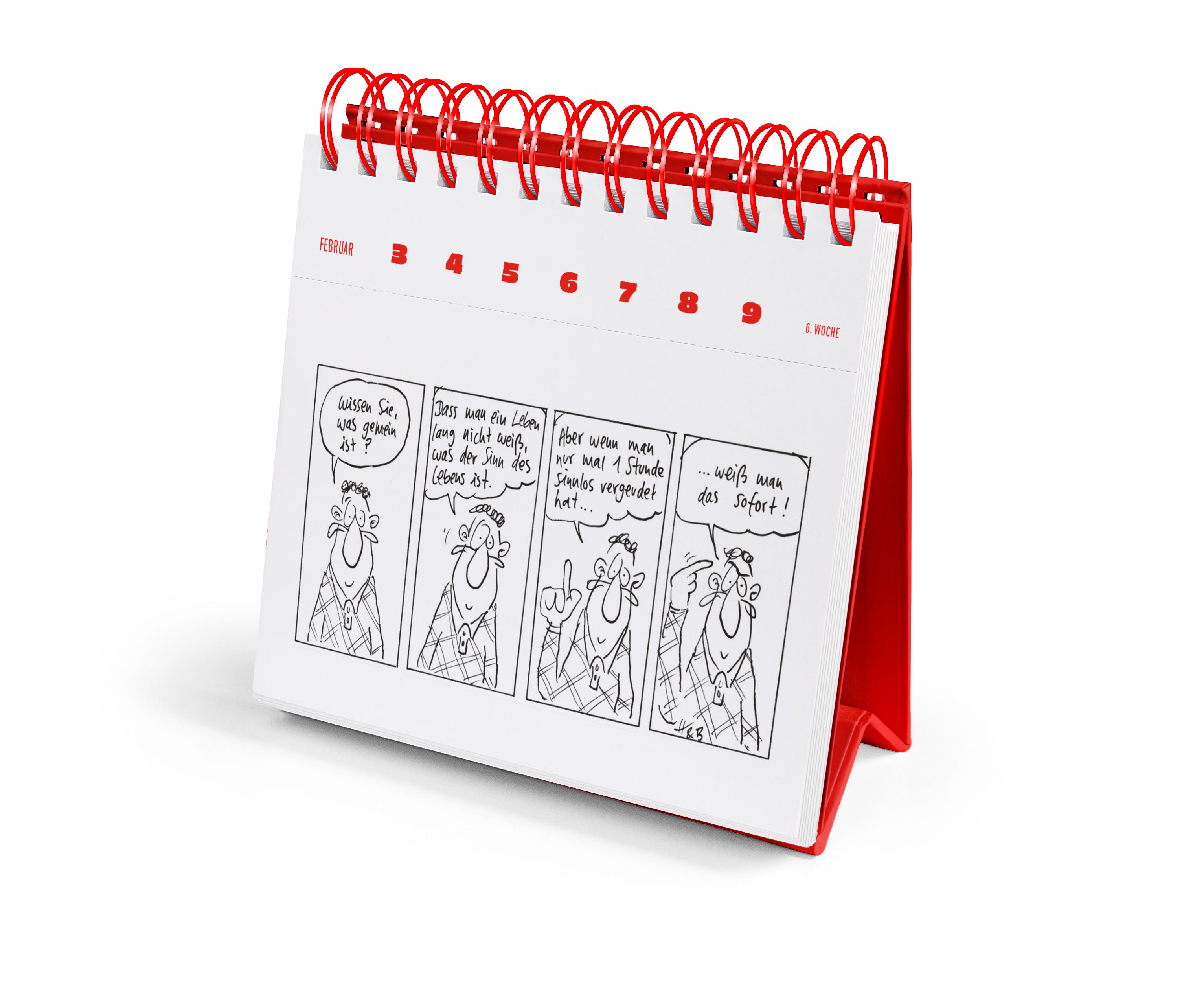 Beispielinhalt (Bild) Hauck & Bauer Postkartenkalender 2025