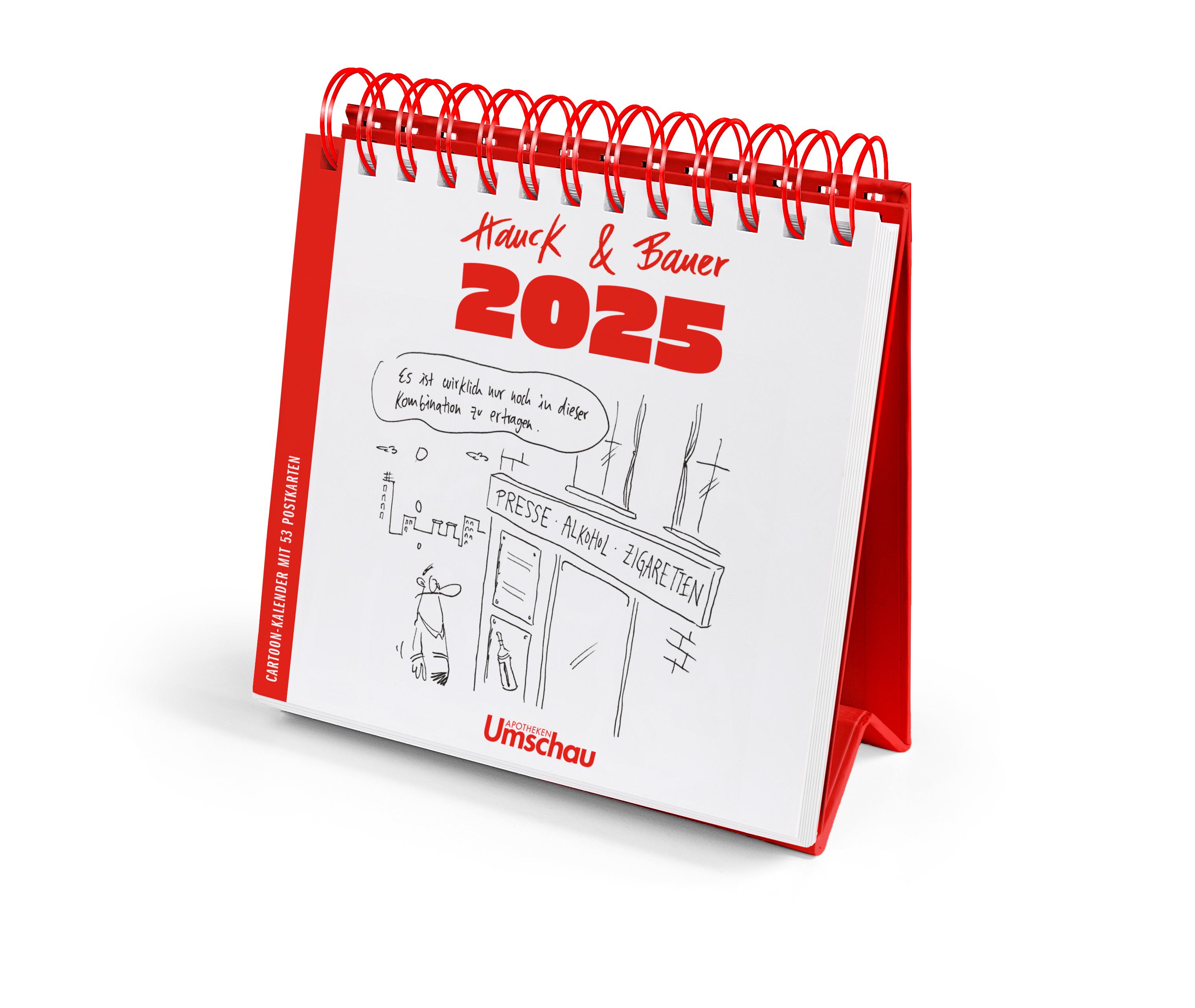 Vorderes Coverbild Hauck & Bauer Postkartenkalender 2025