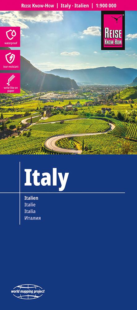Vorderes Coverbild Reise Know-How Landkarte Italien / Italy (1:900.000)
