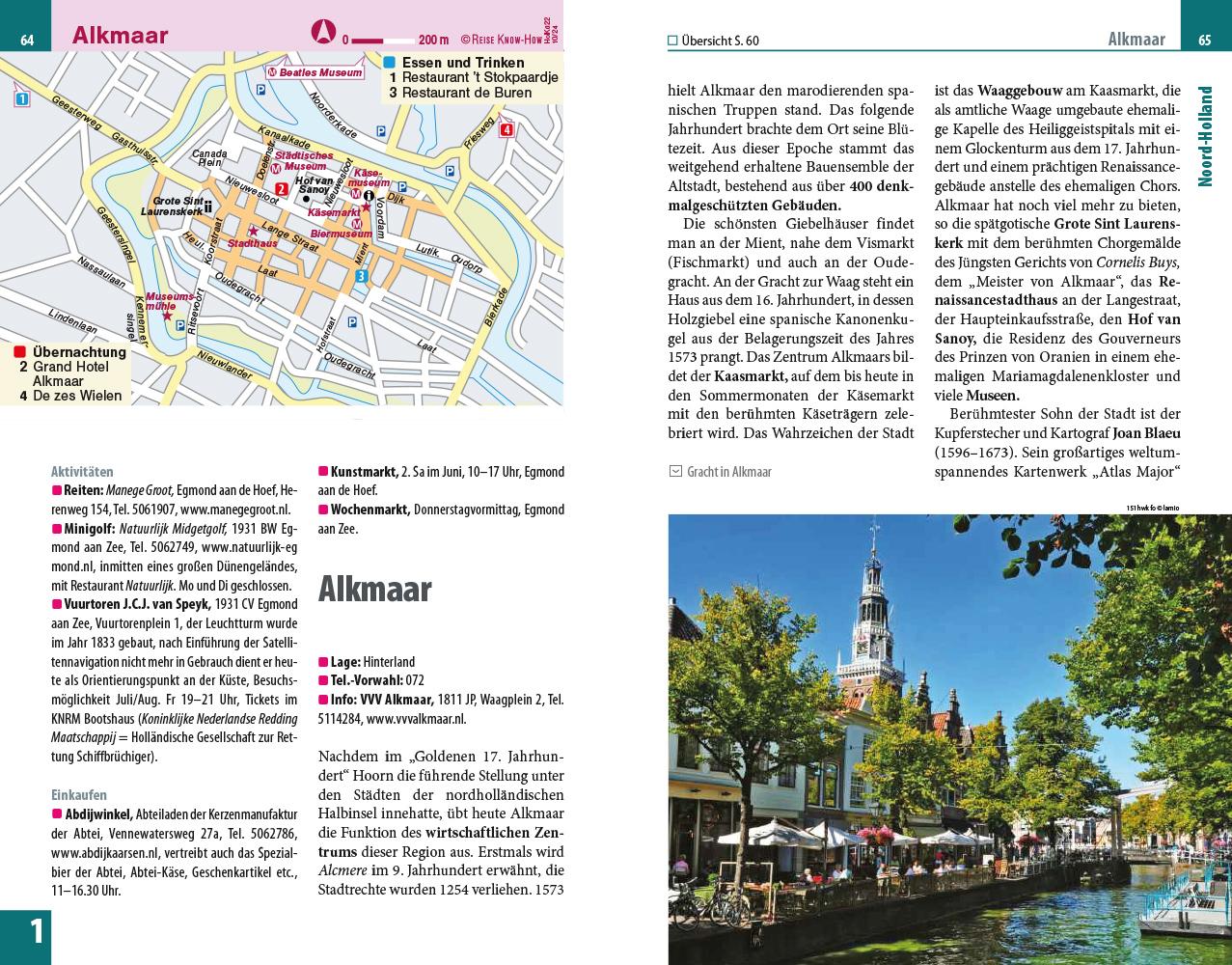 Beispielinhalt (Bild) Reise Know-How Reiseführer Holland - Die Westküste