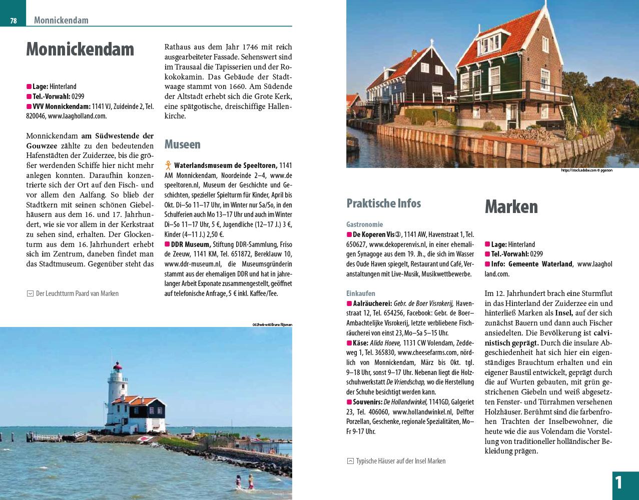 Beispielinhalt (Bild) Reise Know-How Reiseführer Holland - Die Westküste