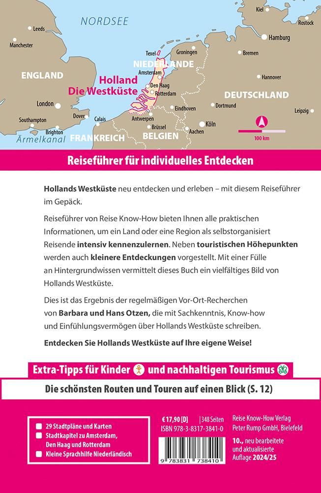 Rückseitencover Reise Know-How Reiseführer Holland - Die Westküste