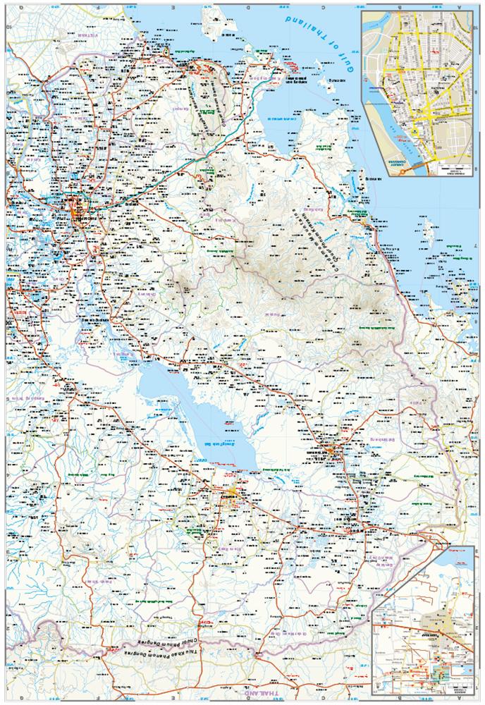 Beispielinhalt (Bild) Reise Know-How Landkarte Kambodscha / Cambodia (1:500.000)