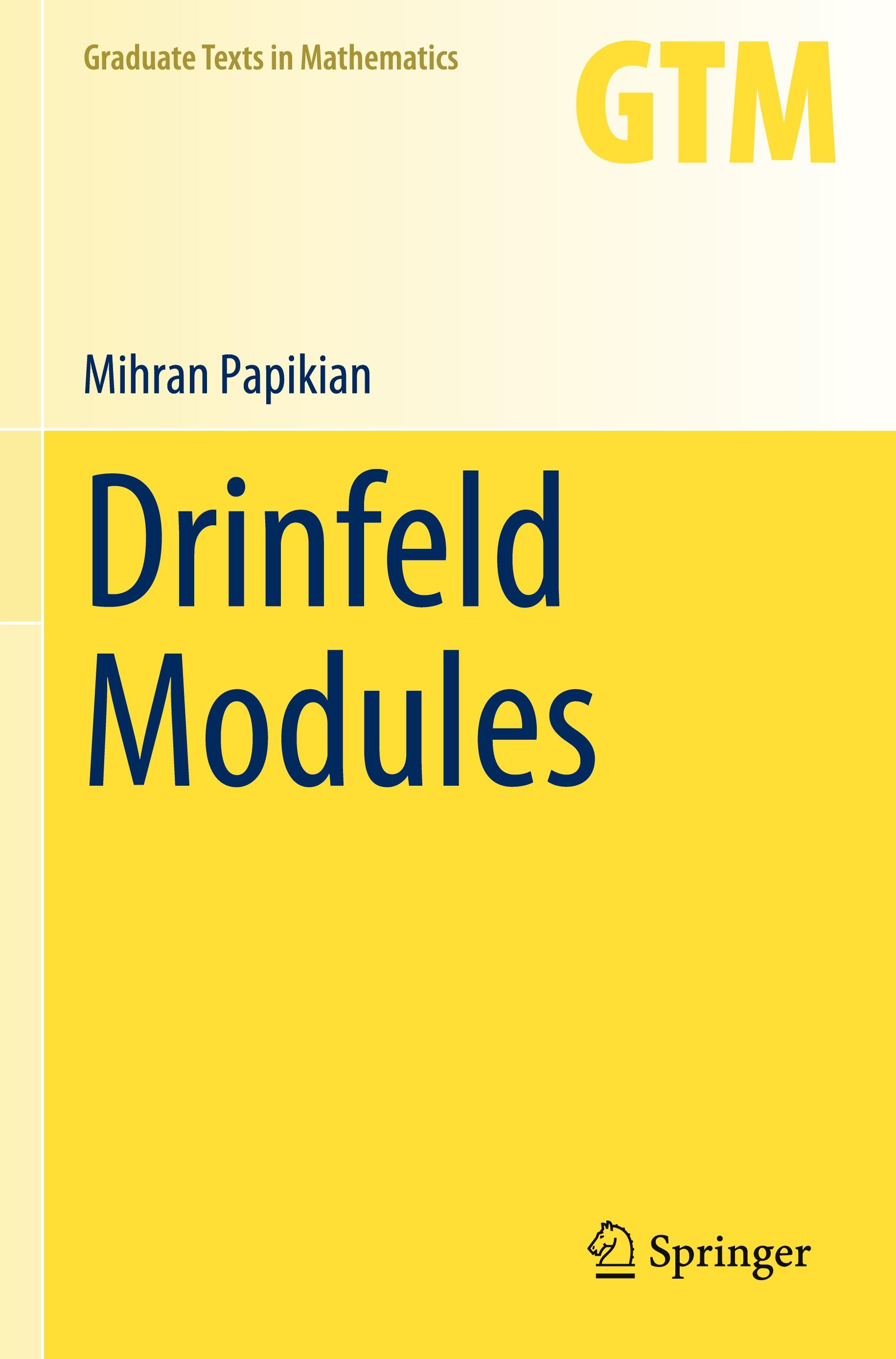 Vorderes Coverbild Drinfeld Modules