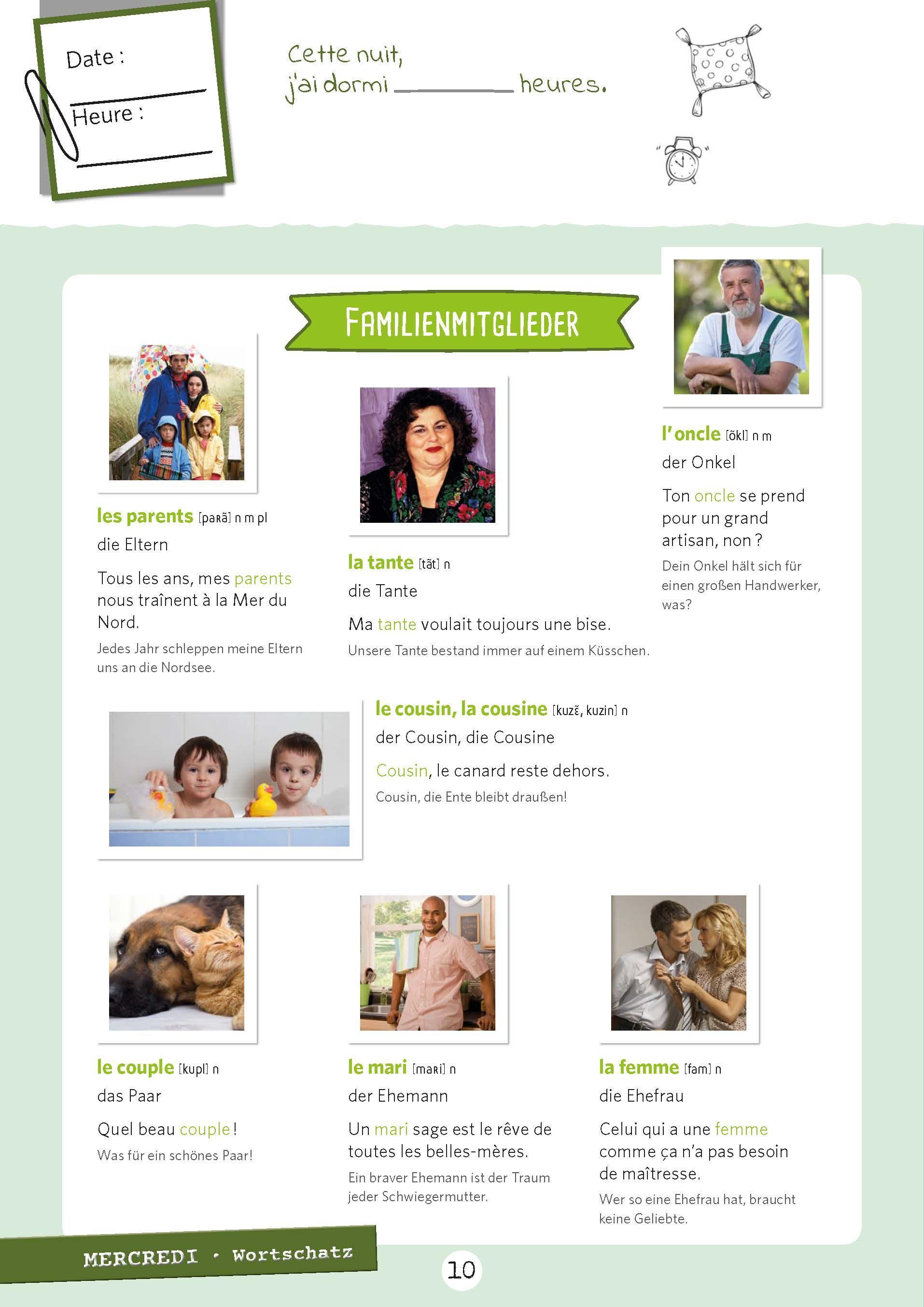 Beispielinhalt (Bild) PONS 365 Auszeiten Französisch