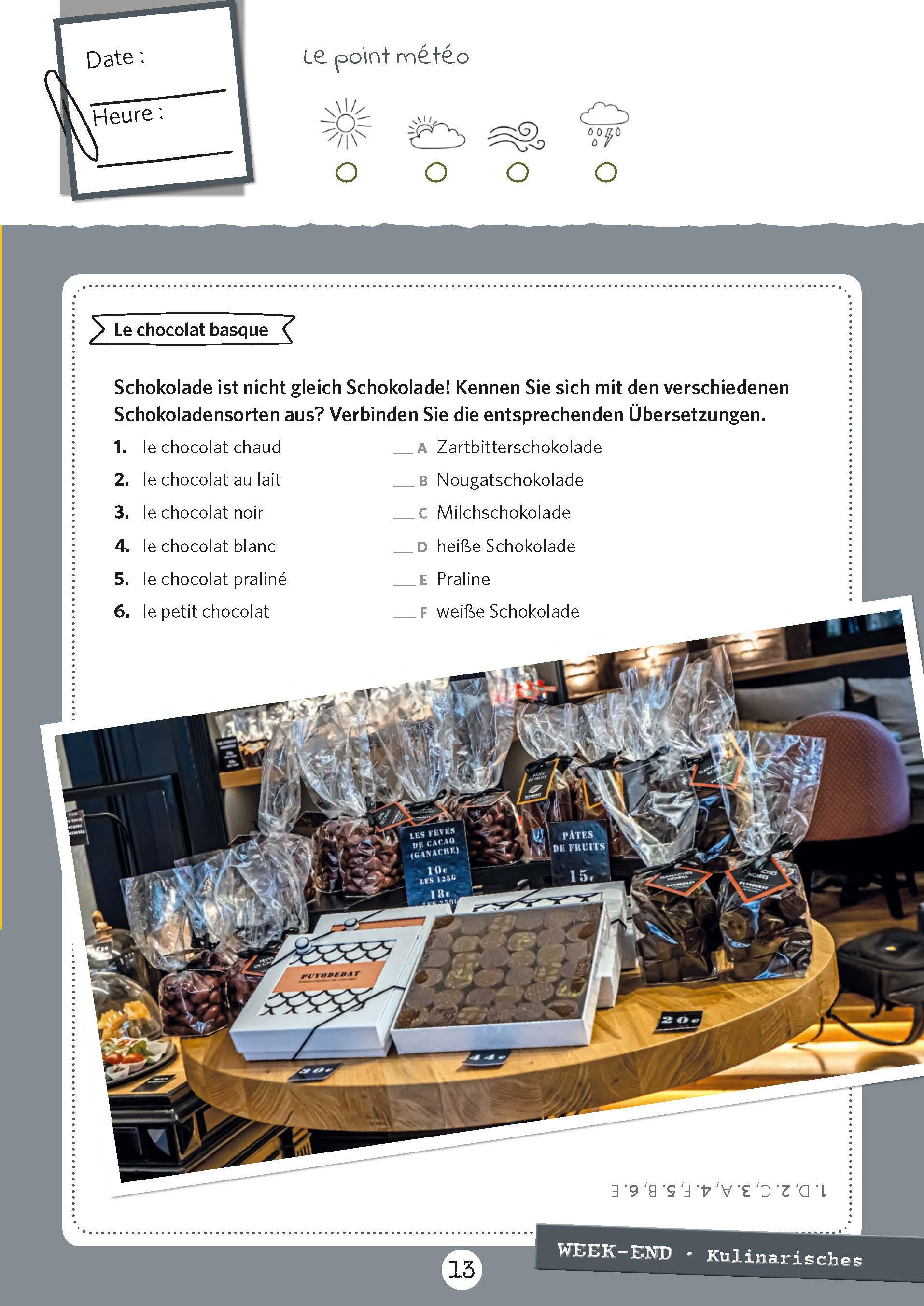 Beispielinhalt (Bild) PONS 365 Auszeiten Französisch