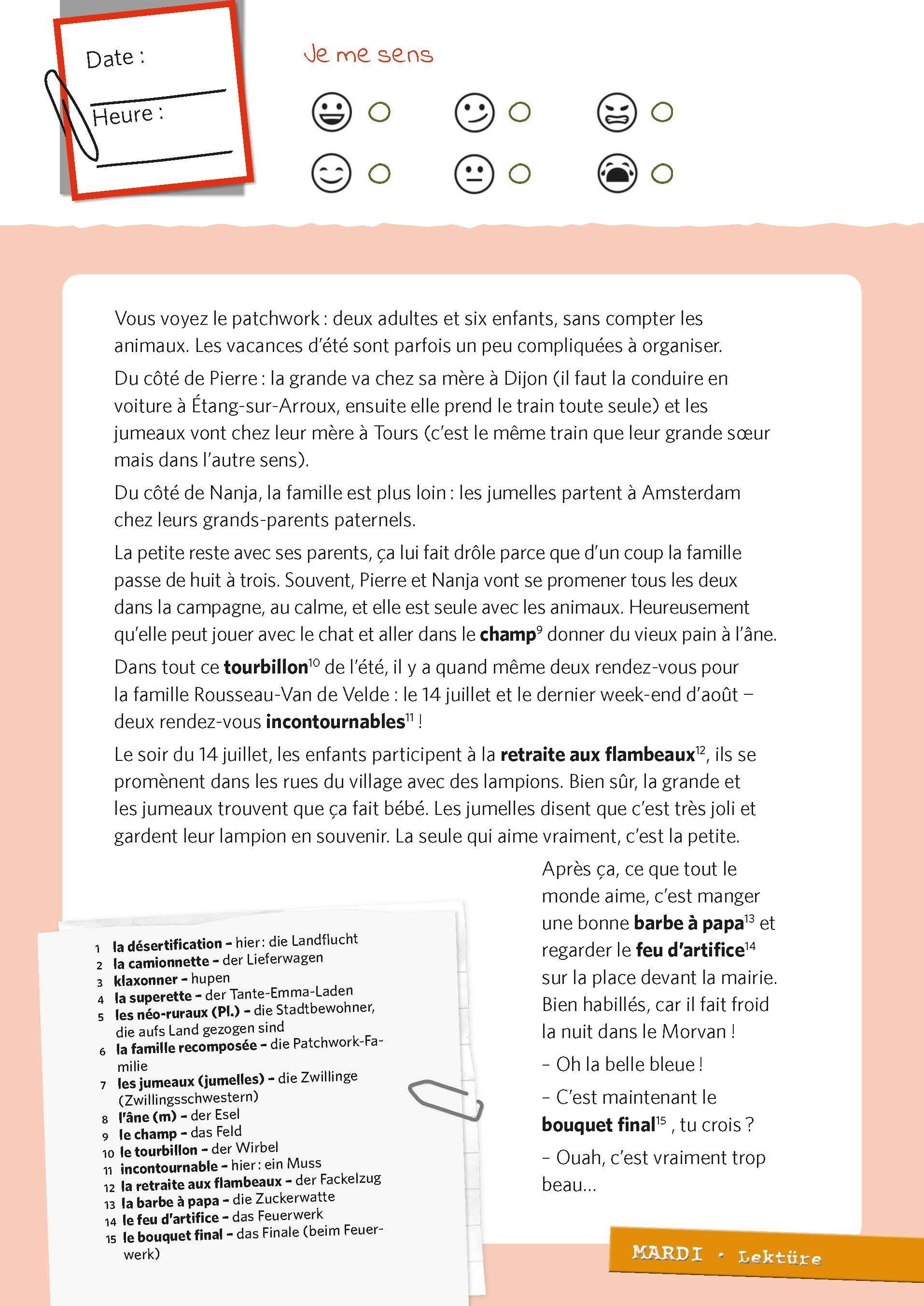 Beispielinhalt (Bild) PONS 365 Auszeiten Französisch