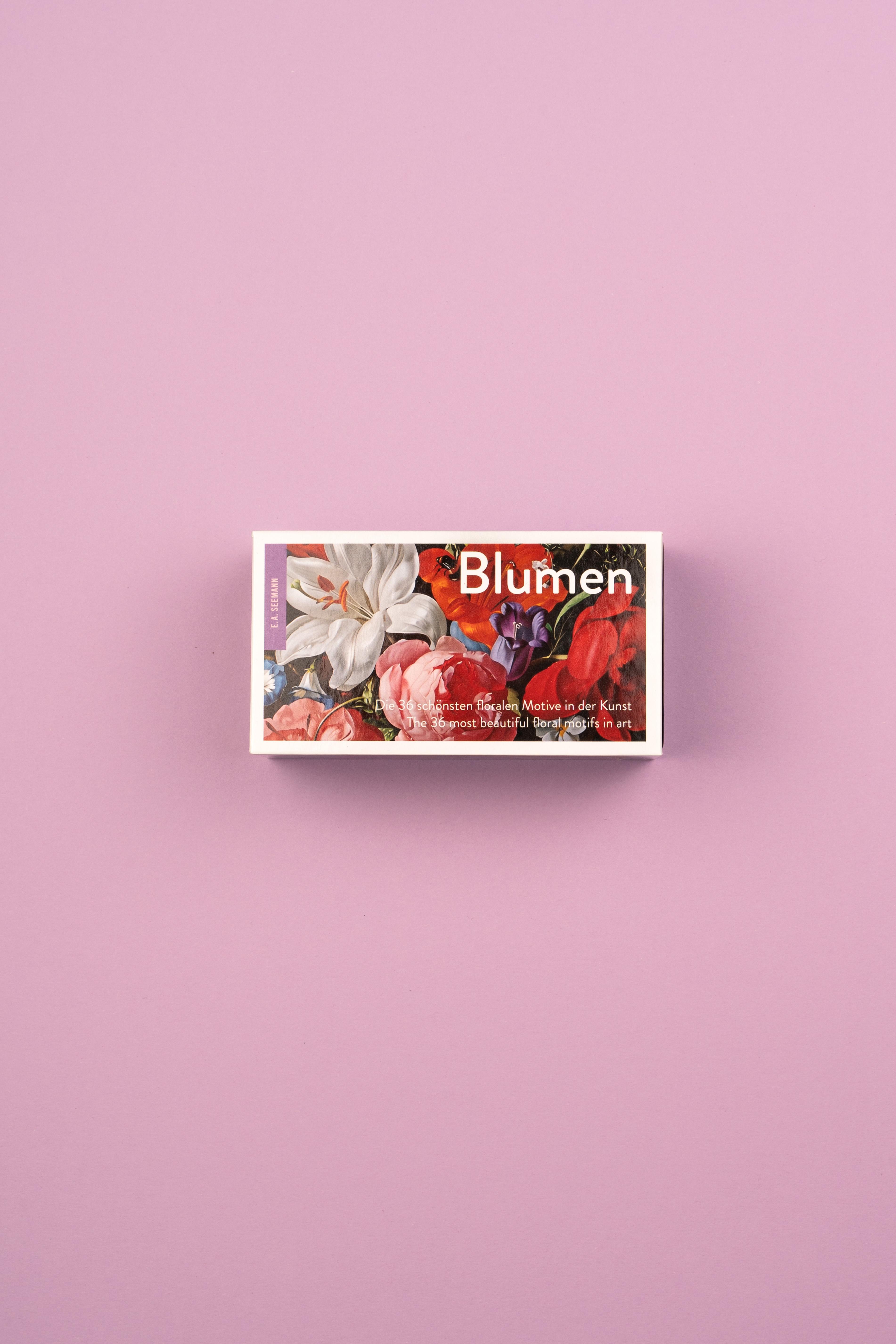 Beispielinhalt (Bild) Blumen. Memo / Flowers. Matching Game