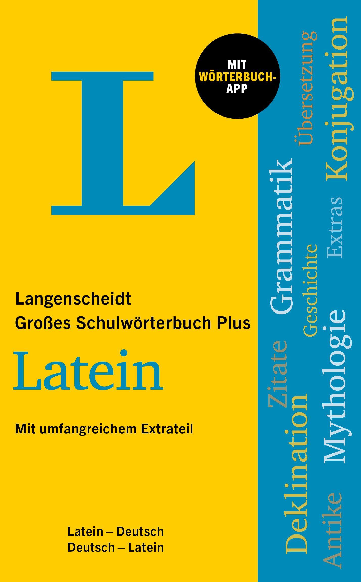 Vorderes Coverbild Langenscheidt Großes Schulwörterbuch Plus Latein