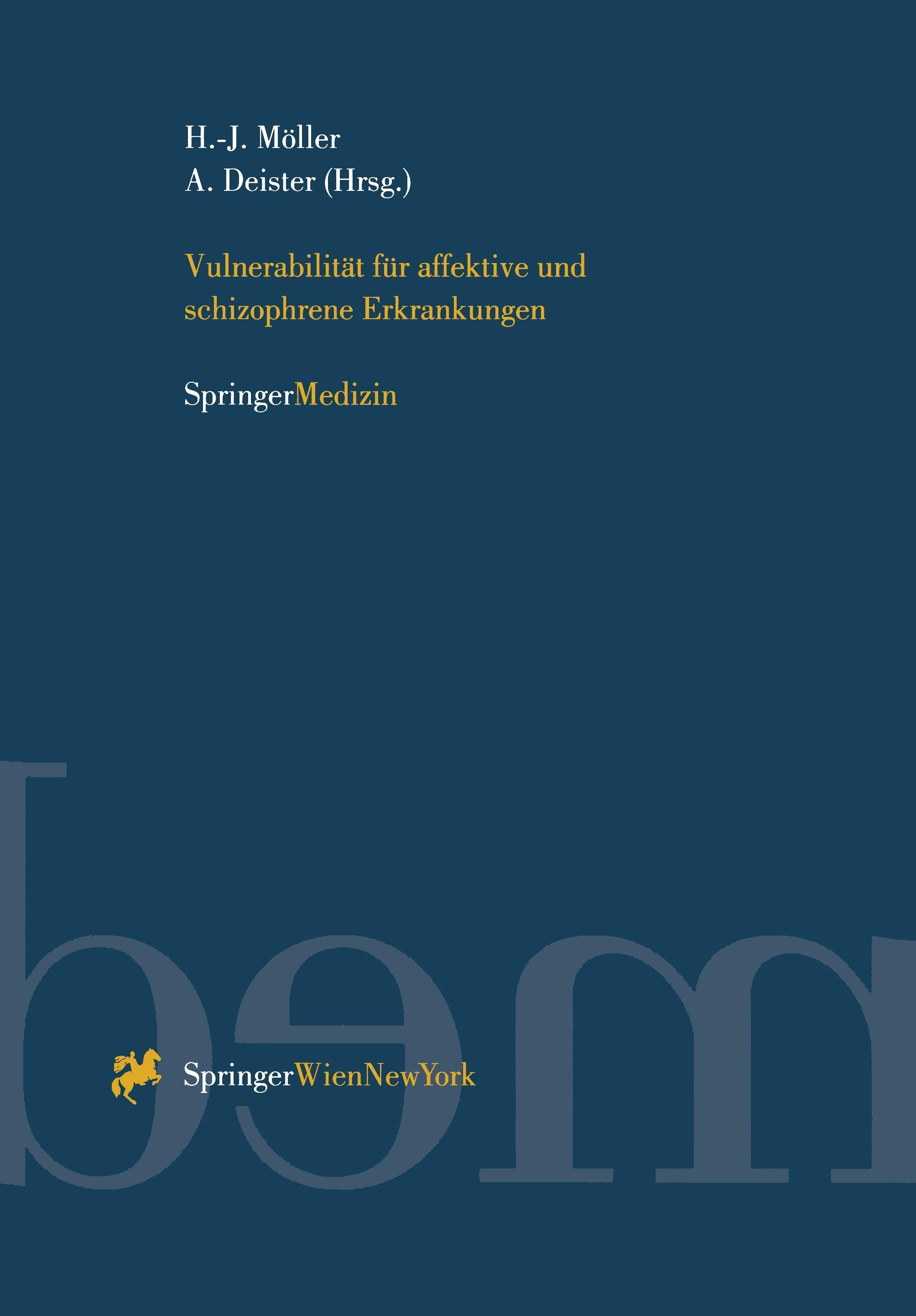 Vorderes Coverbild Vulnerabilität für affektive und schizophrene Erkrankungen
