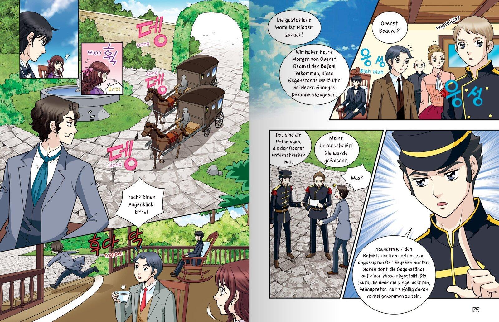 Beispielinhalt (Bild) MANHWA - Klassiker für Kids - Sherlock Holmes (komplett in Farbe)