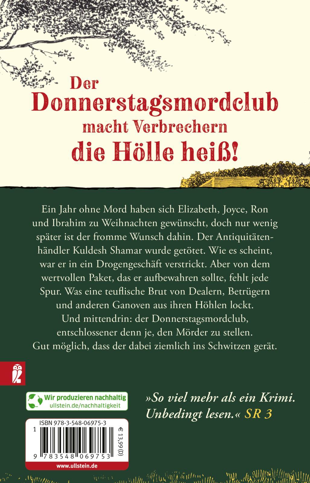 Rückseitencover Der Donnerstagsmordclub oder Ein Teufel stirbt immer zuletzt