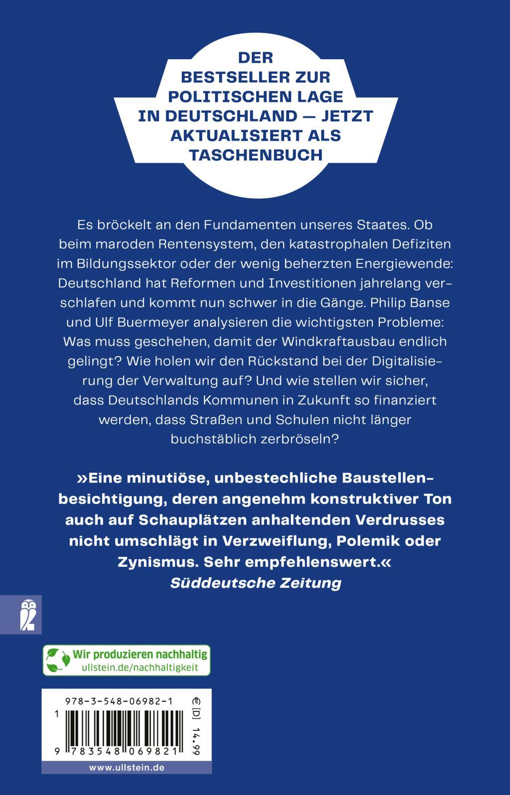 Rückseitencover Baustellen der Nation