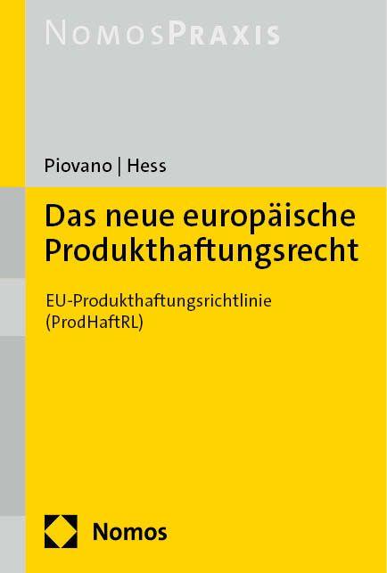 Vorderes Coverbild Das neue europäische Produkthaftungsrecht